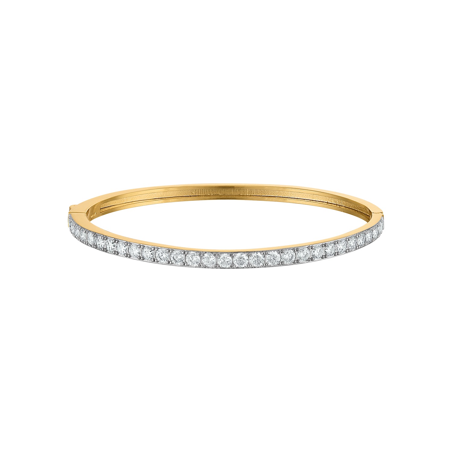 Pave Hinge Bangle - Josefina Jewels