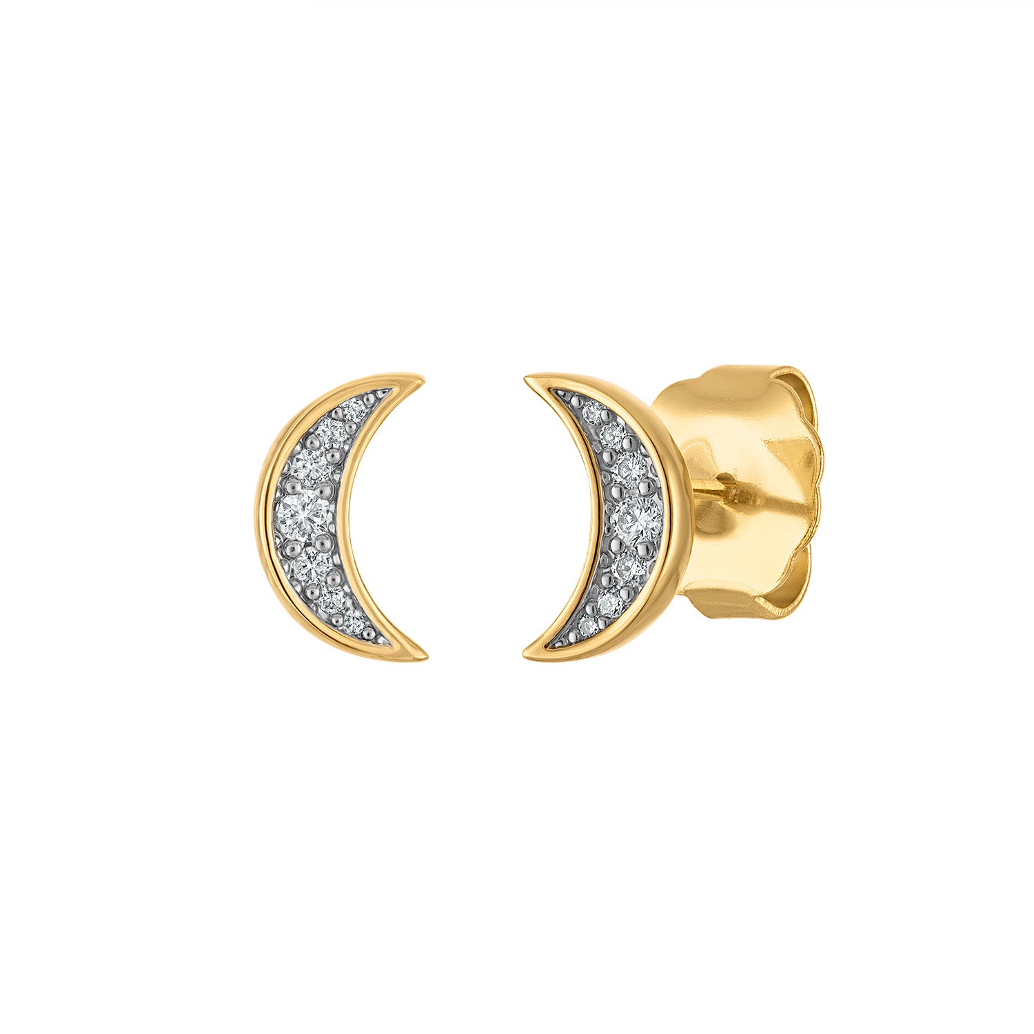 Petite Luna Stud Earrings - Josefina Jewels