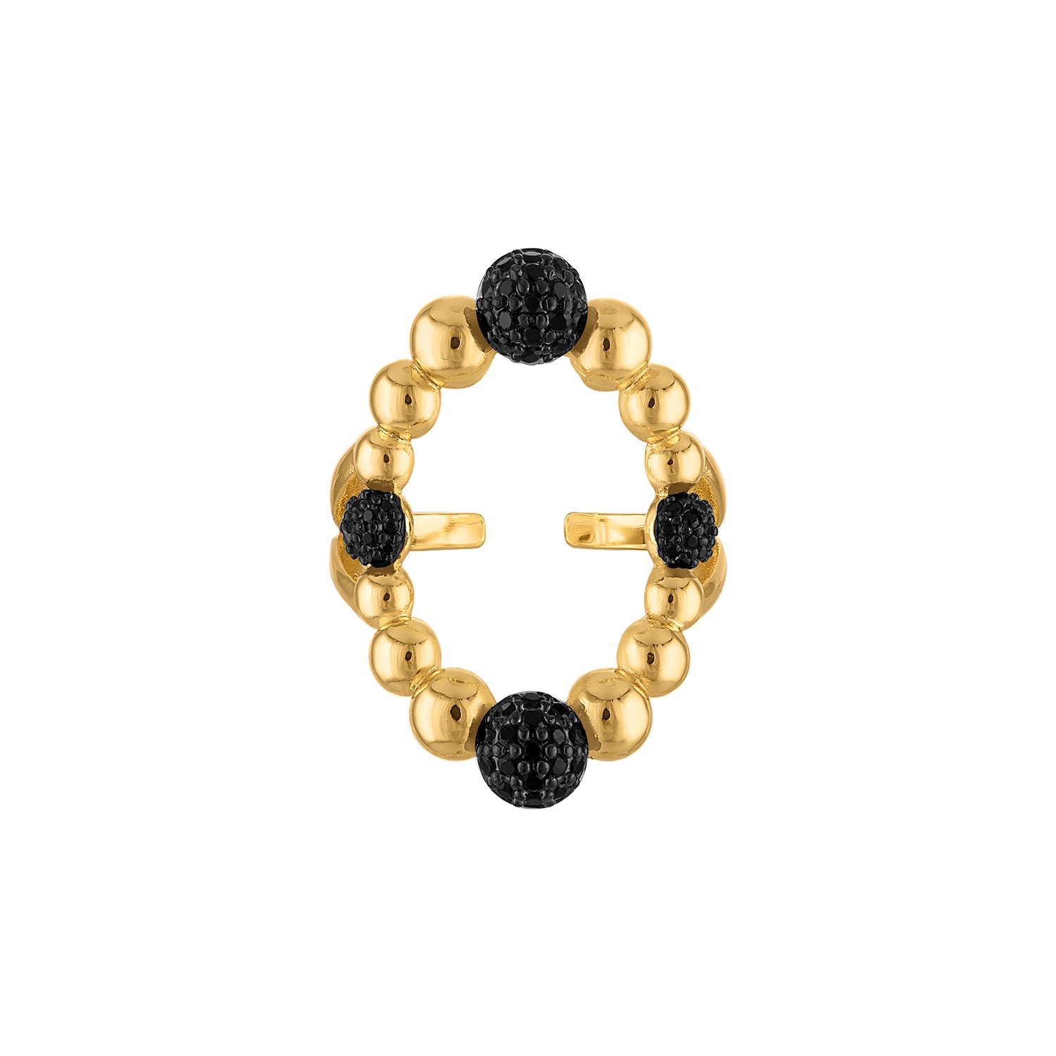 Talia Oval Ball Ring - Josefina Jewels