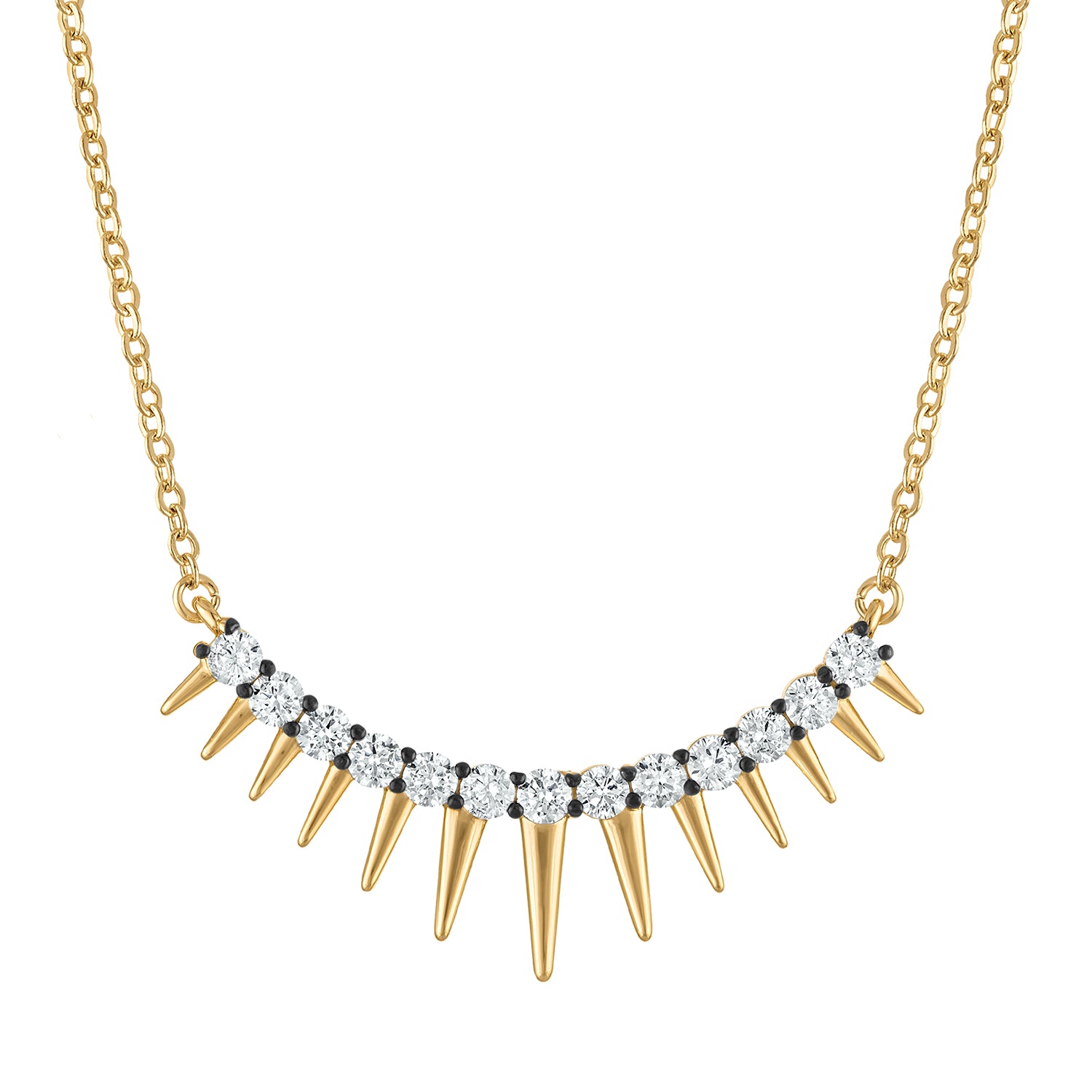 Spike Fringe Necklace