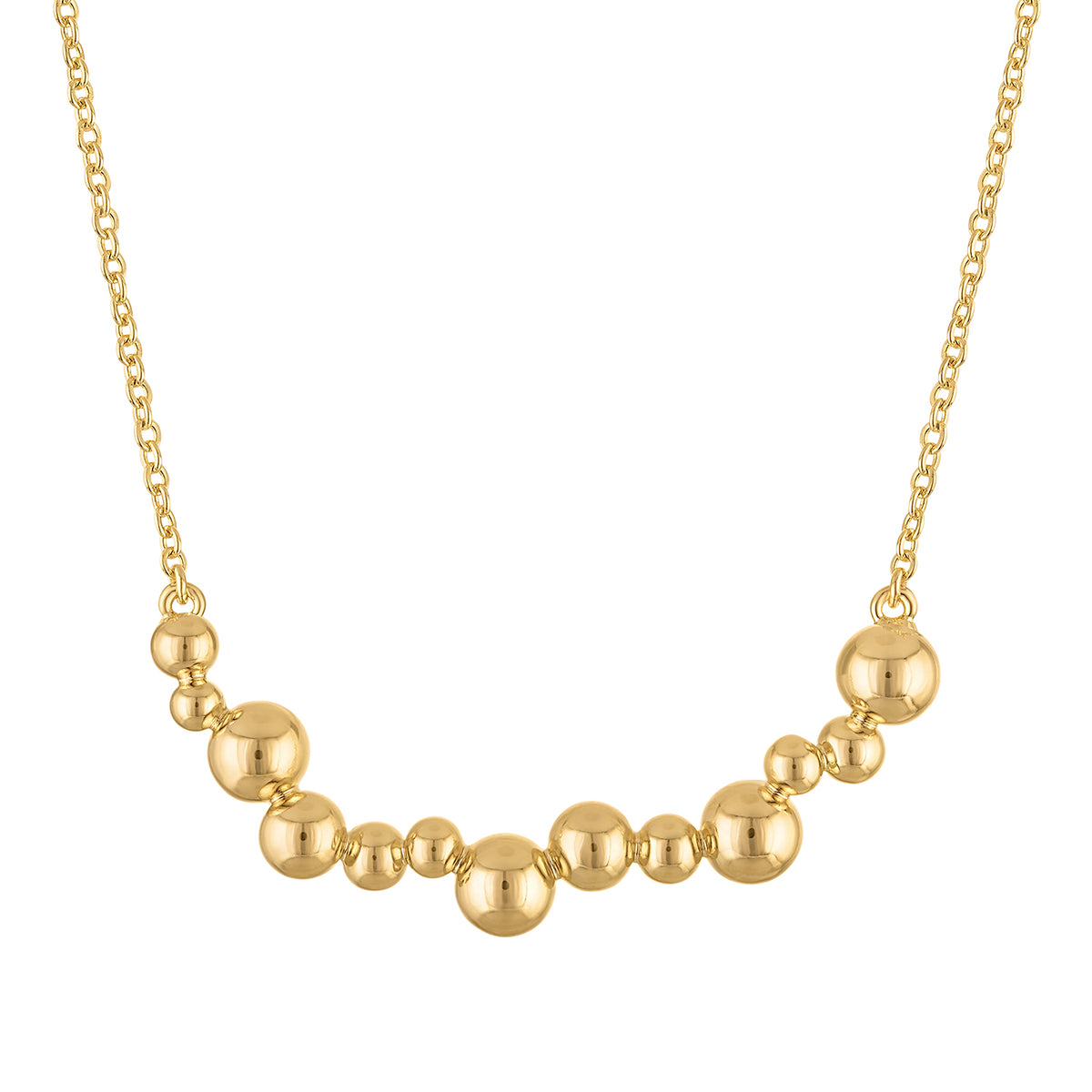 Golden Bubble Short Necklace