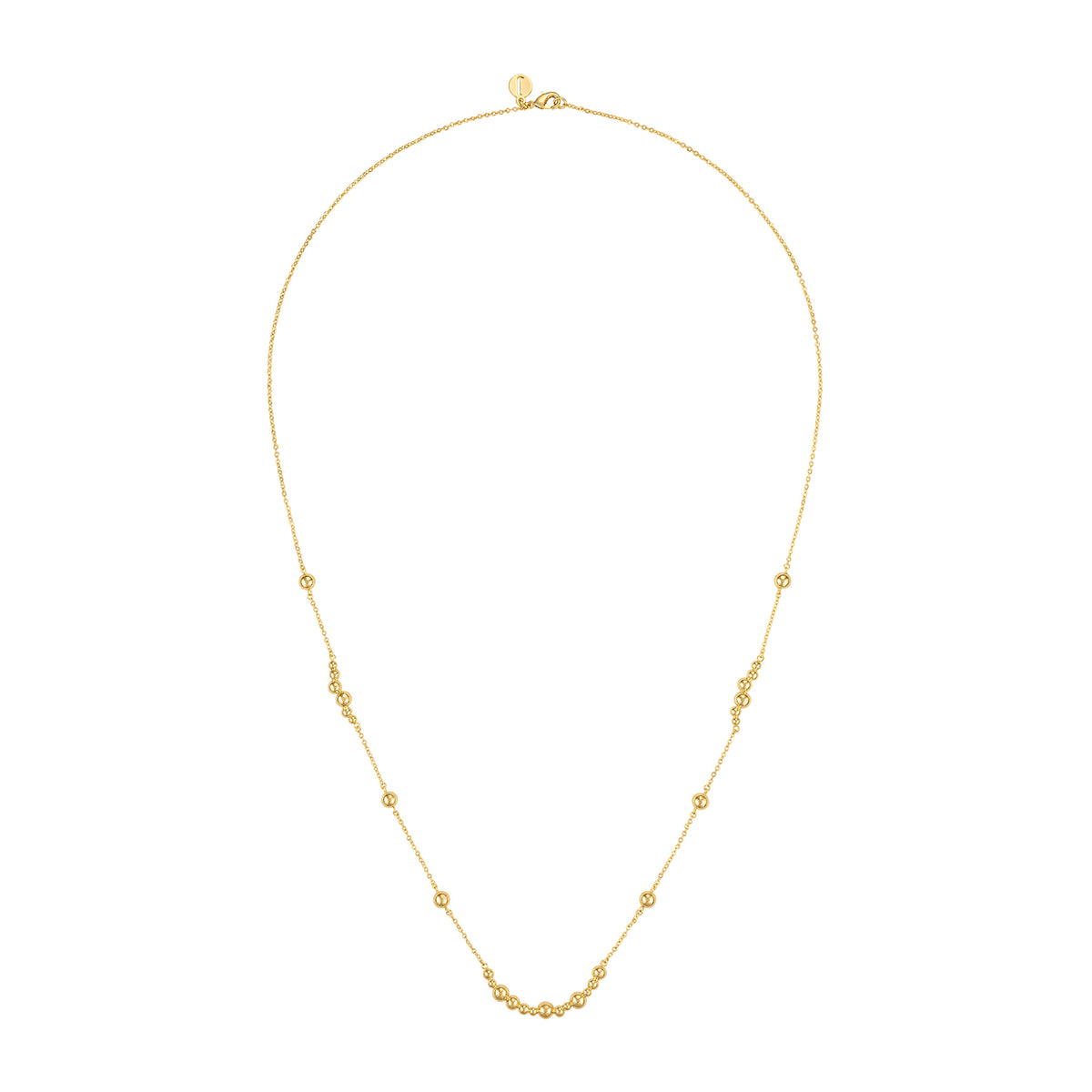Golden Bubble Long Necklace