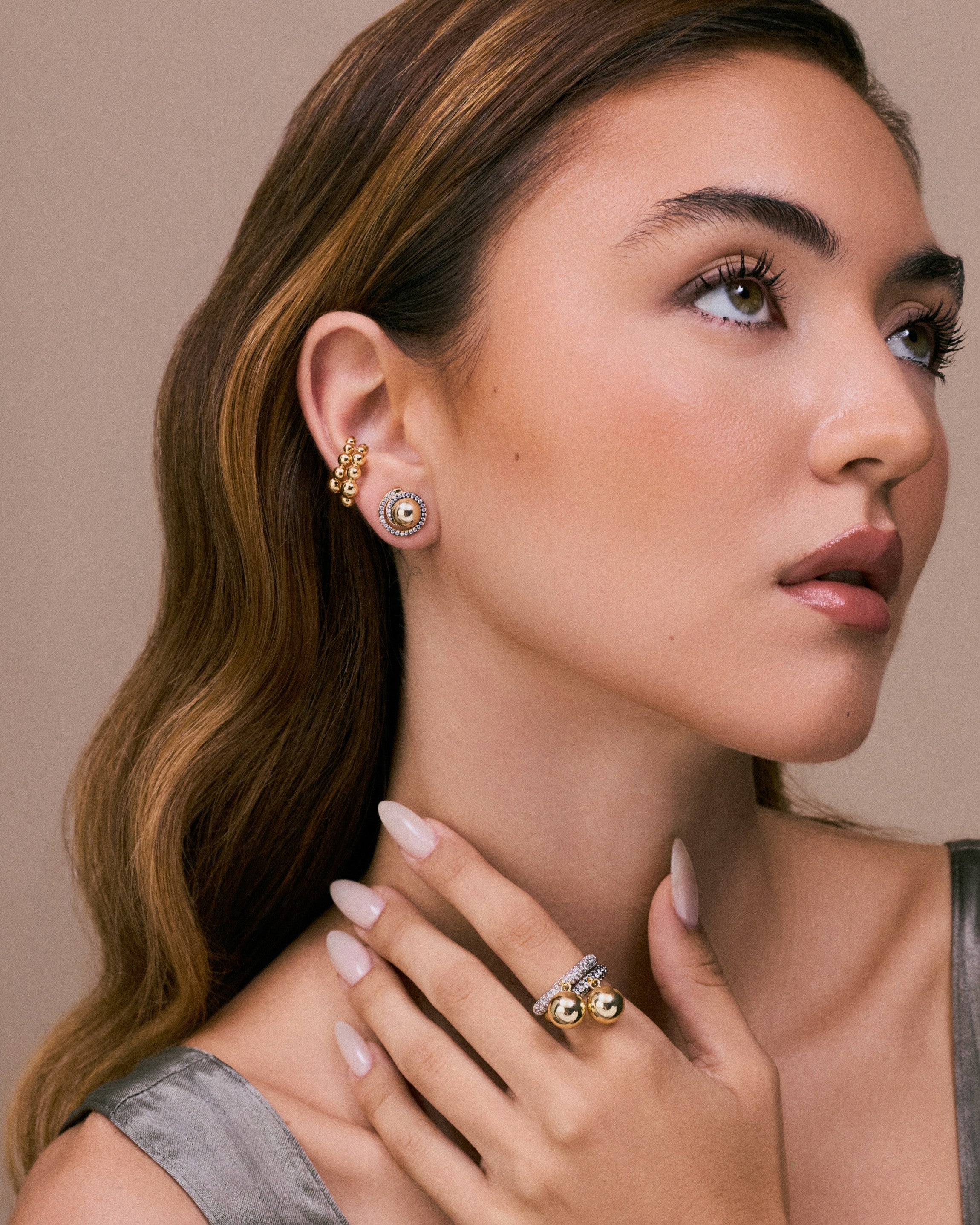Halo Stud Earrings