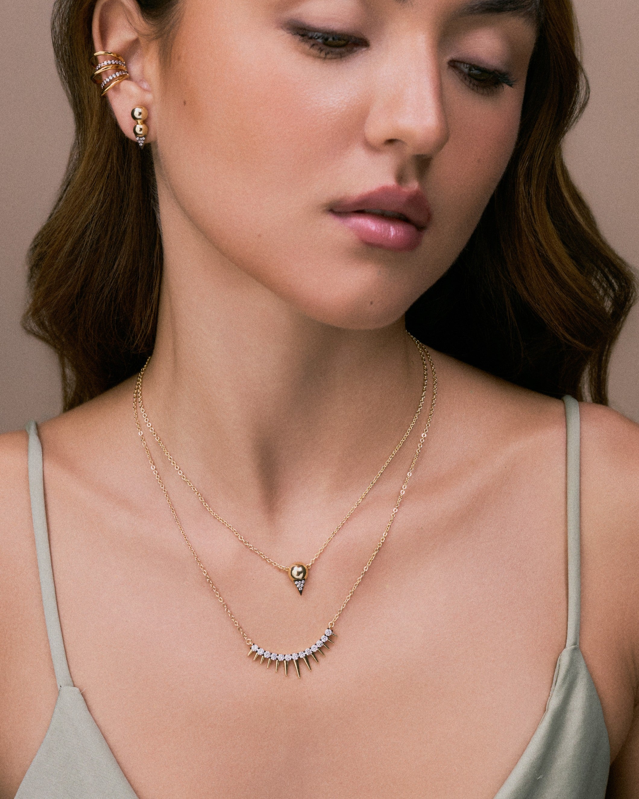 Spike Fringe Necklace