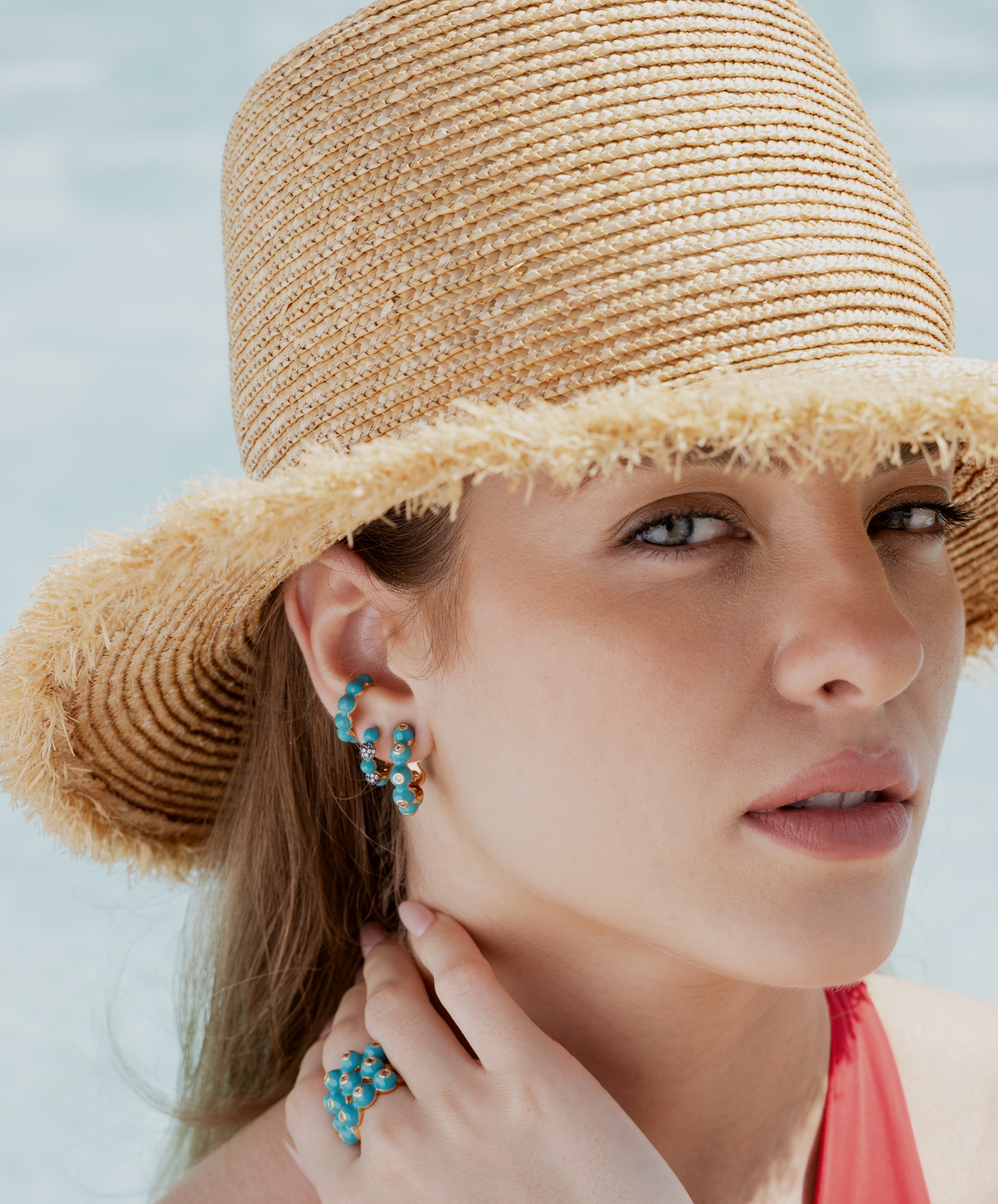 Enamel Ear Cuff - Josefina Jewels