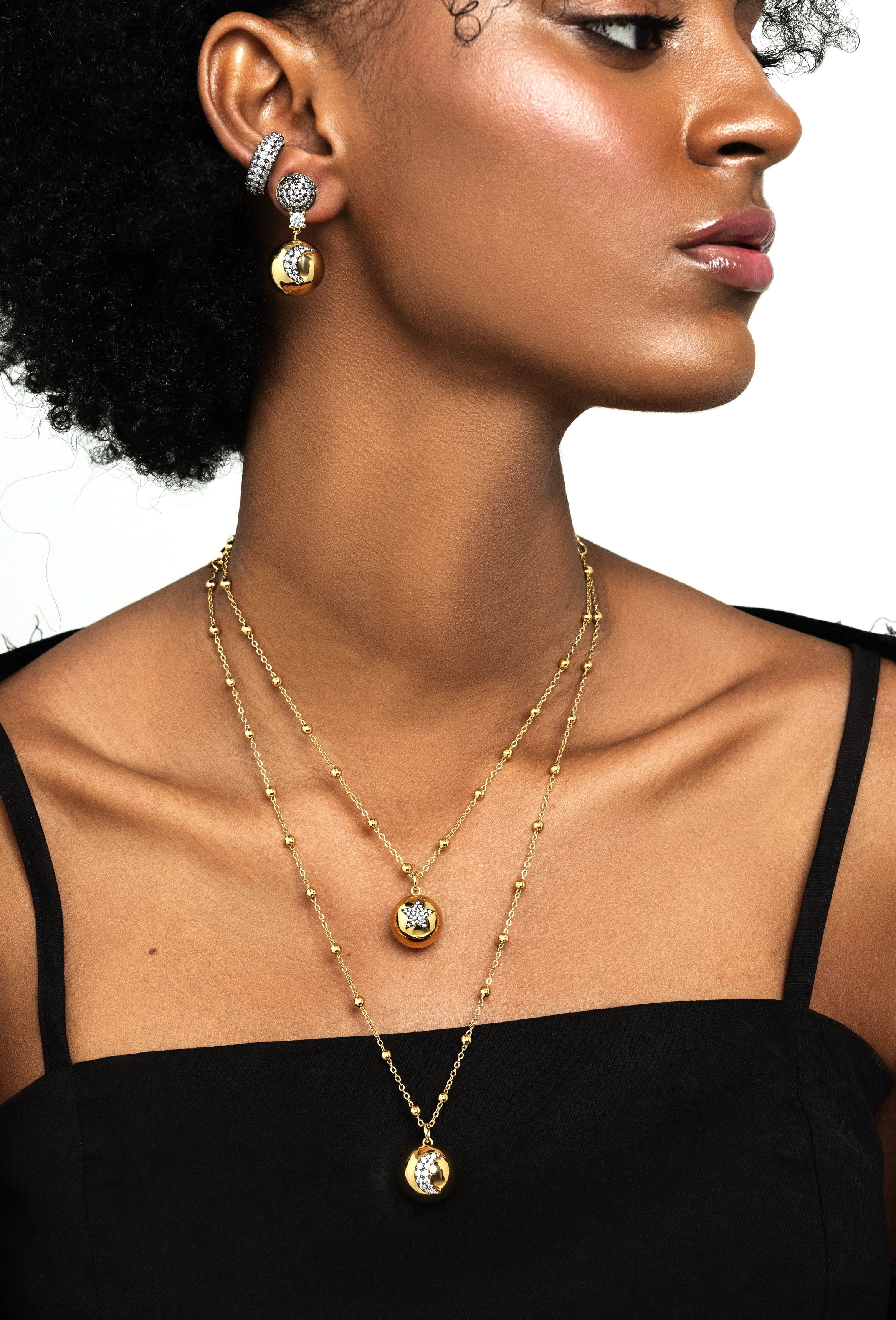 Star Olivia 16 -19 Inches Short Necklace - Josefina Jewels
