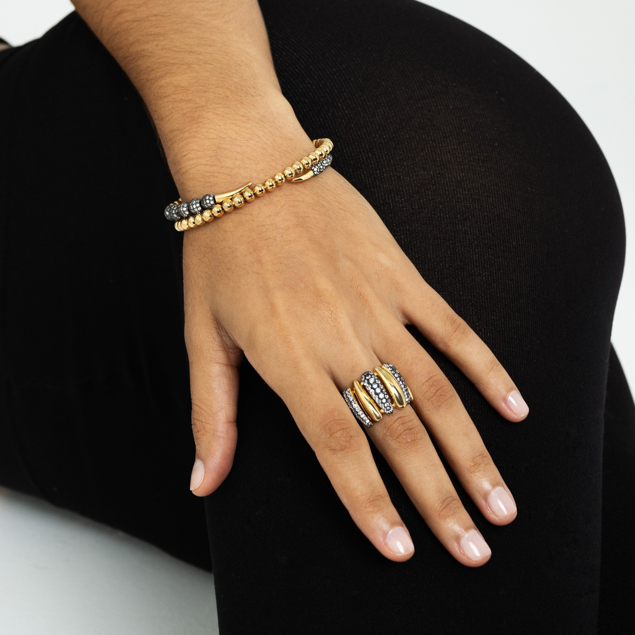 Spike Pave Ring - Josefina Jewels
