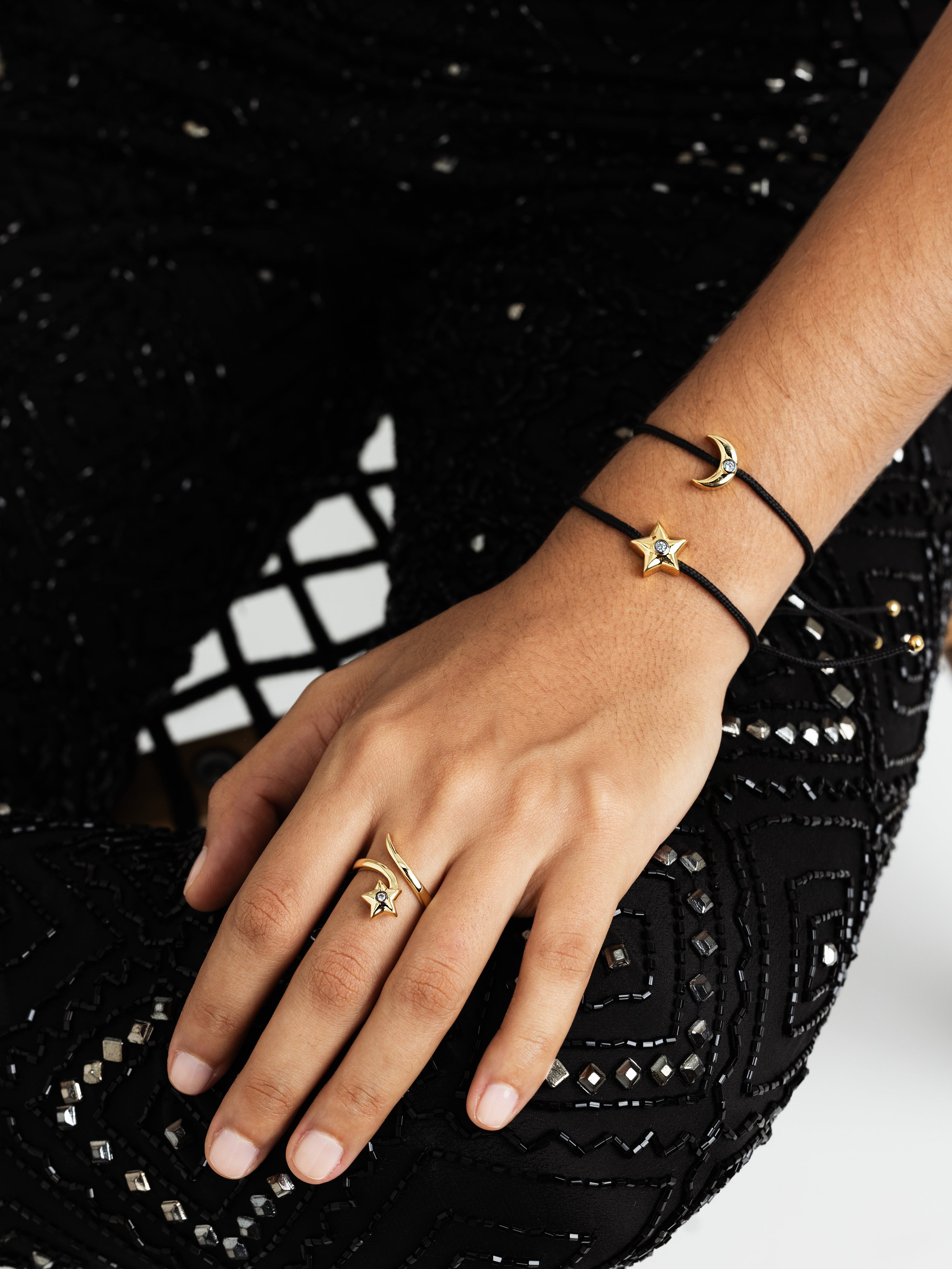 Dazzling Luna Adjustable Bracelet - Josefina Jewels