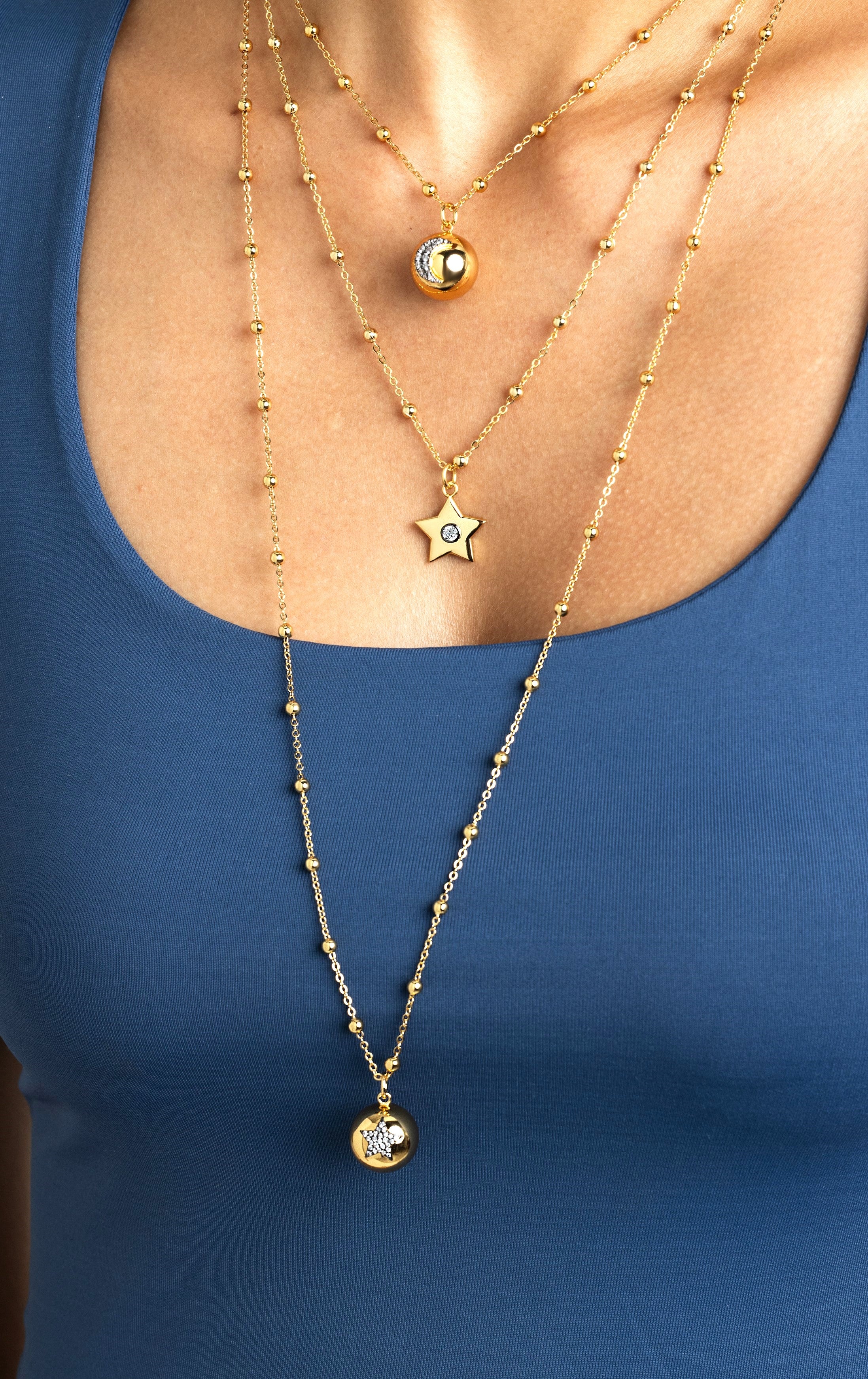 Star Olivia 32 Inches Long Necklace - Josefina Jewels