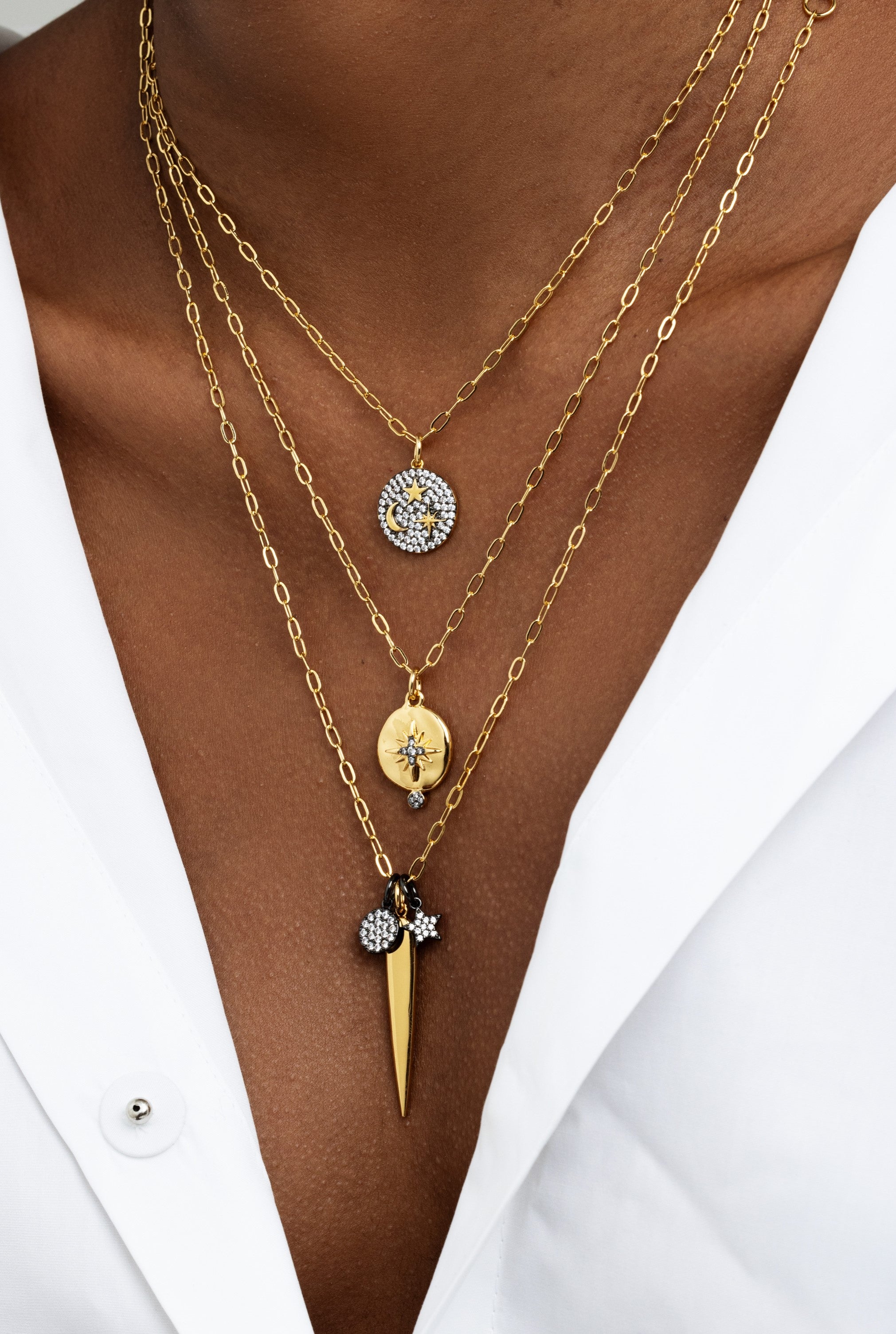 Star Spike Necklace - Josefina Jewels