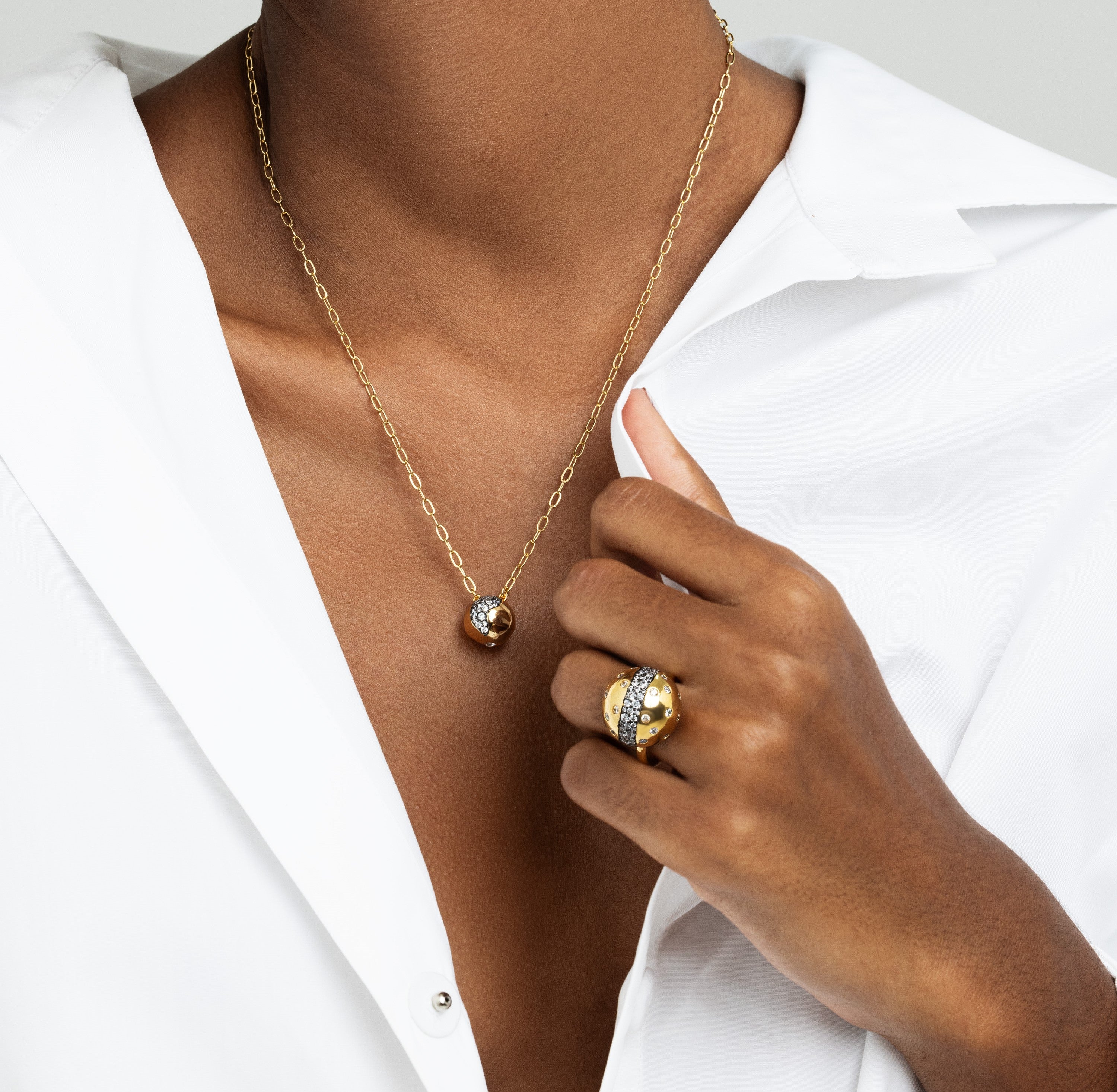 Monica Scattered Pave Ring - Josefina Jewels