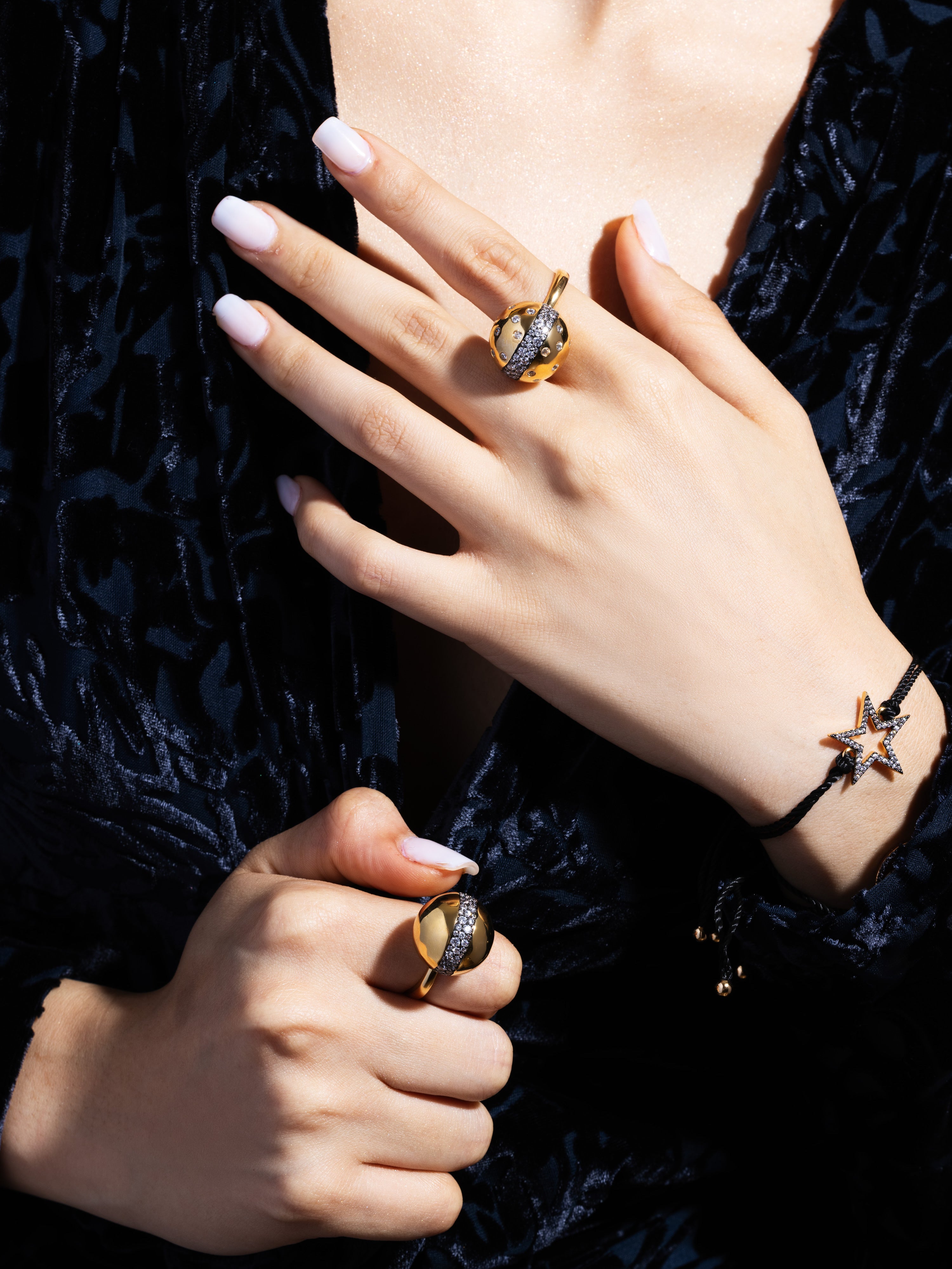 Monica Scattered Pave Ring - Josefina Jewels