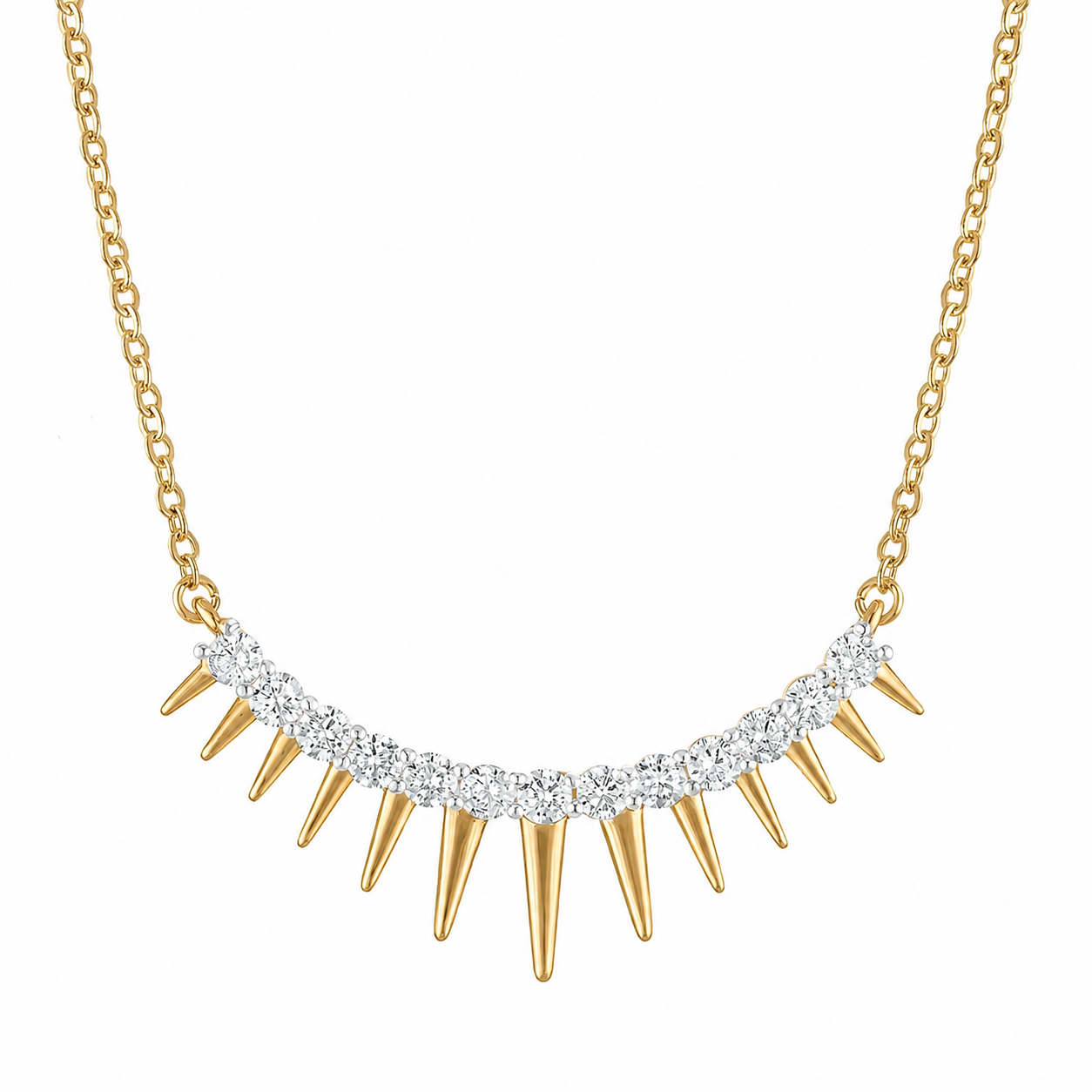 Spike Fringe Necklace