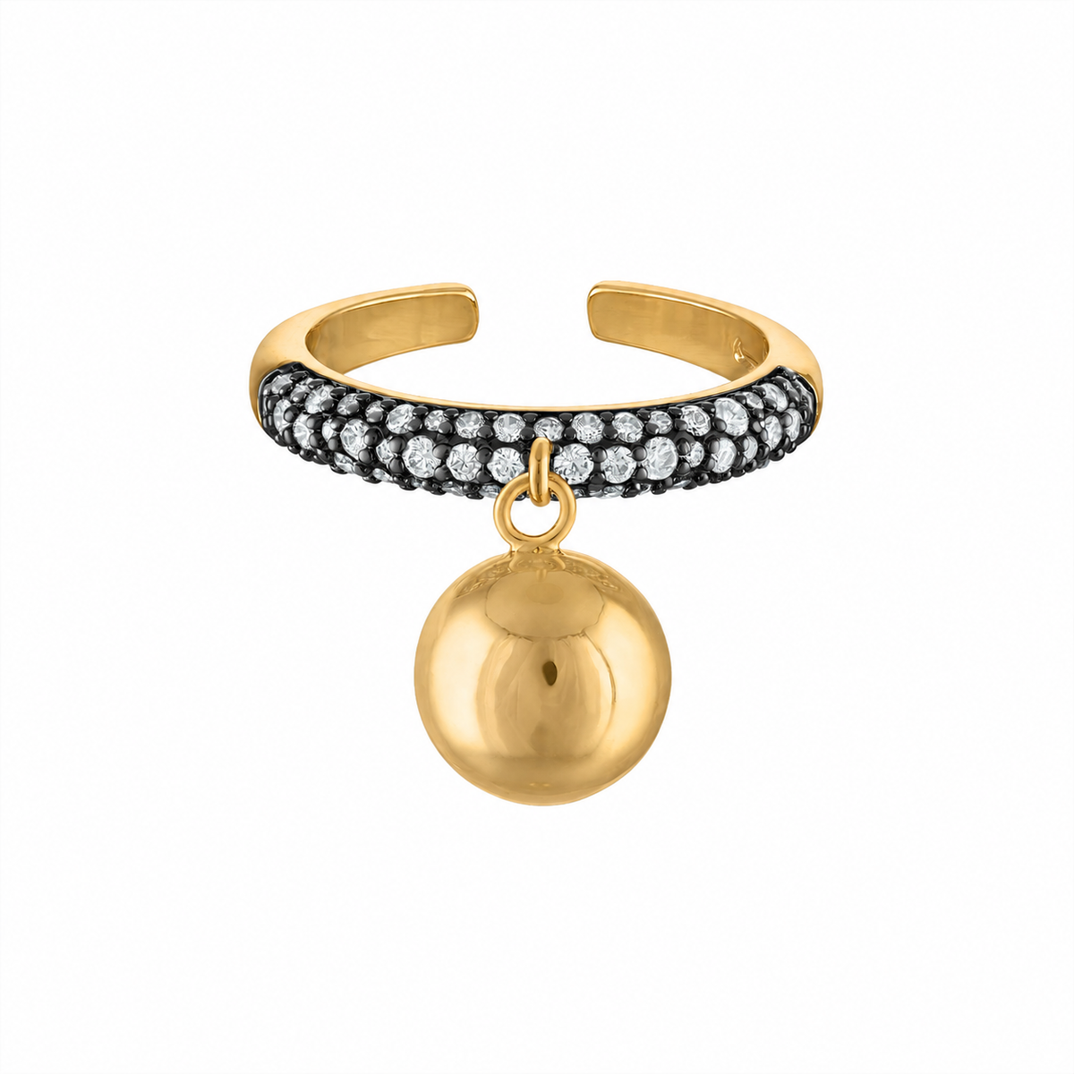 Pave Drop Ring