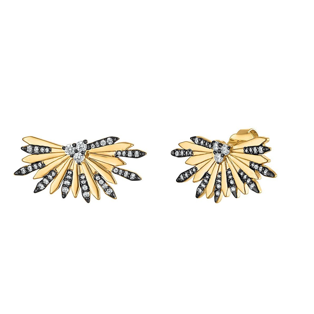 Fan Spike Earrings - Josefina Jewels
