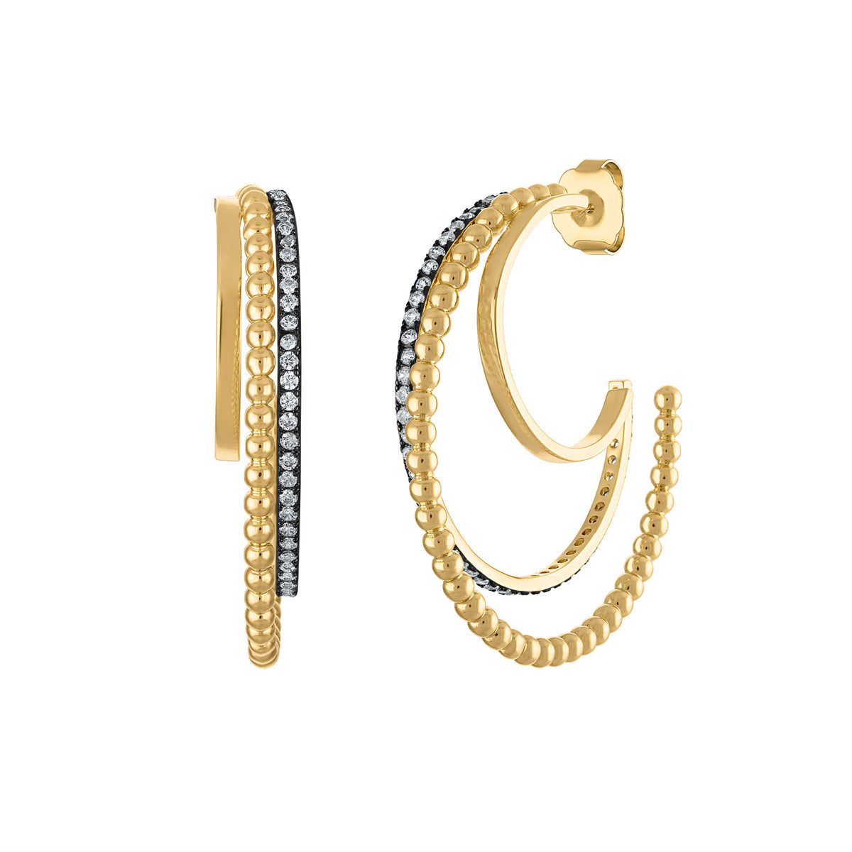Talia Statement Hoop Earrings - Josefina Jewels