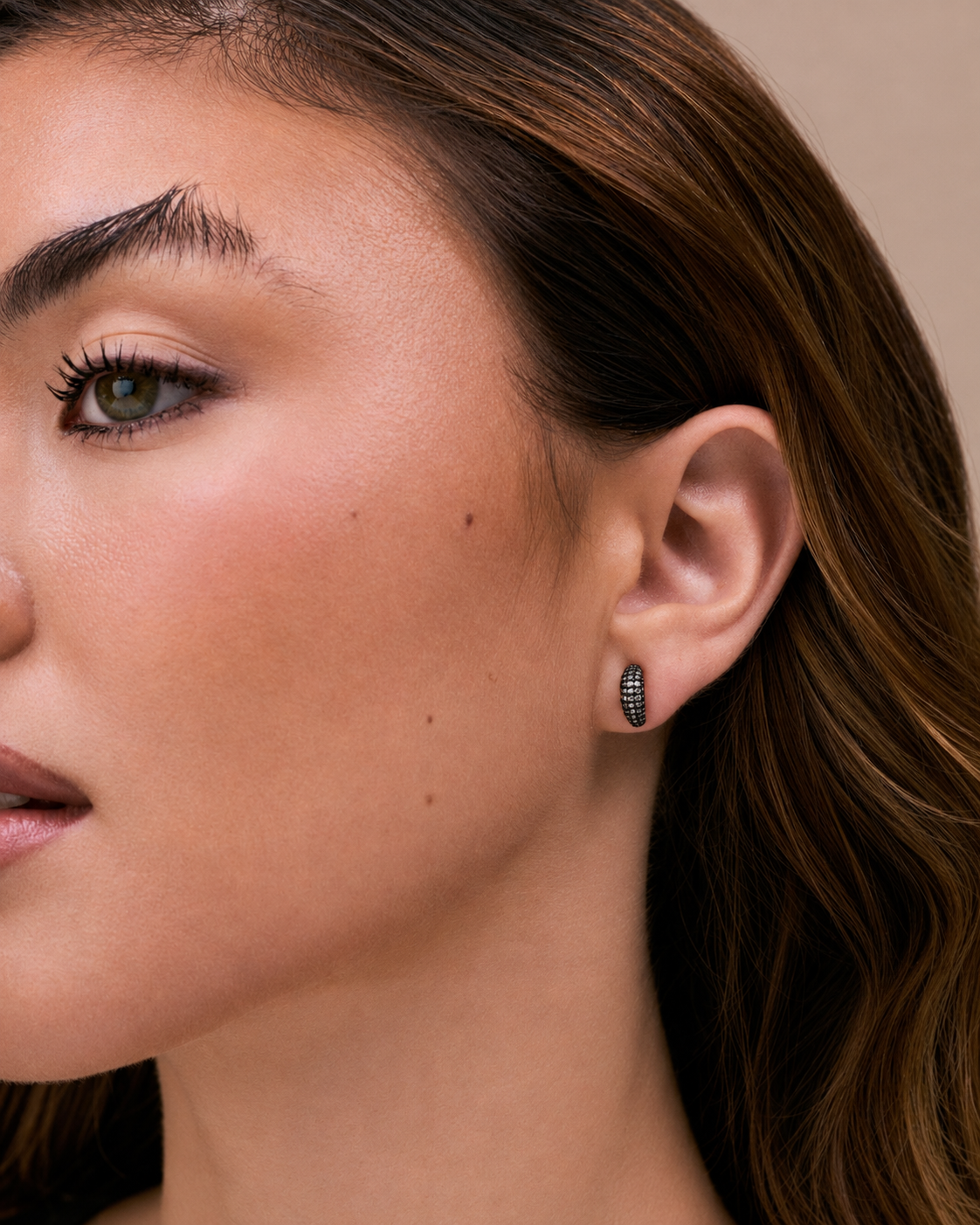 Frost Pave Huggies - Josefina Jewels