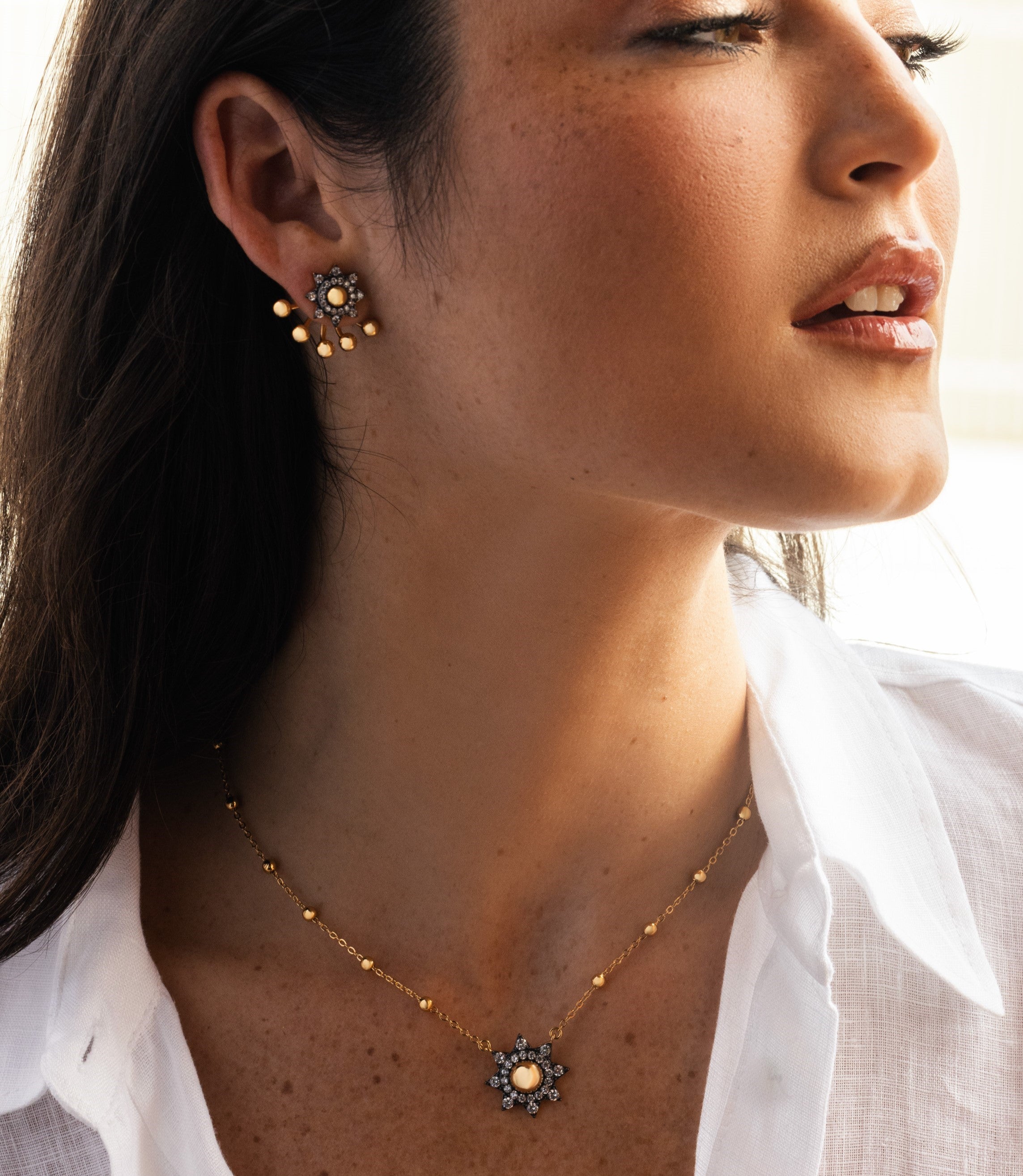 Sunny Sparkle Stud Earrings - Josefina Jewels