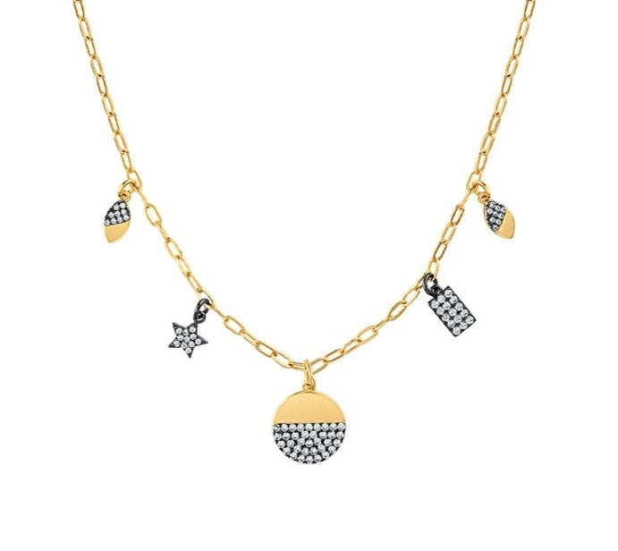 Sky Pave Charms Necklace - Josefina Jewels