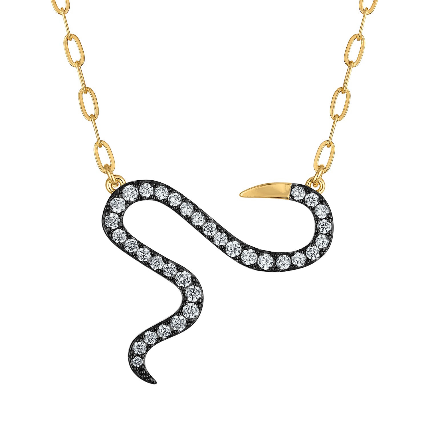 Spike Snake Necklace - Josefina Jewels