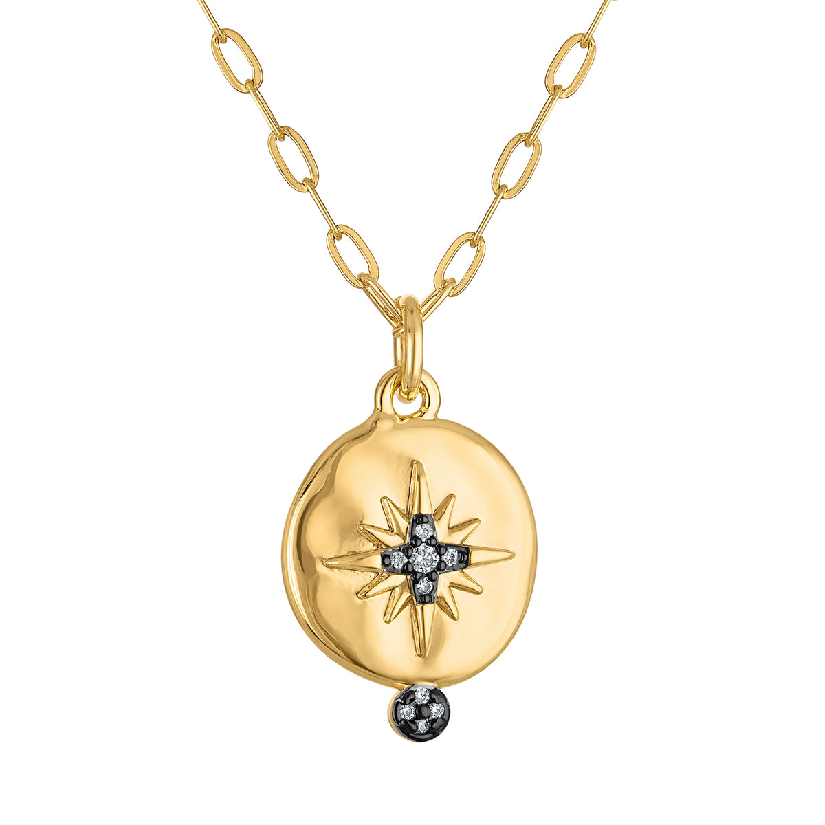 Gold Pave Star Necklace - Josefina Jewels