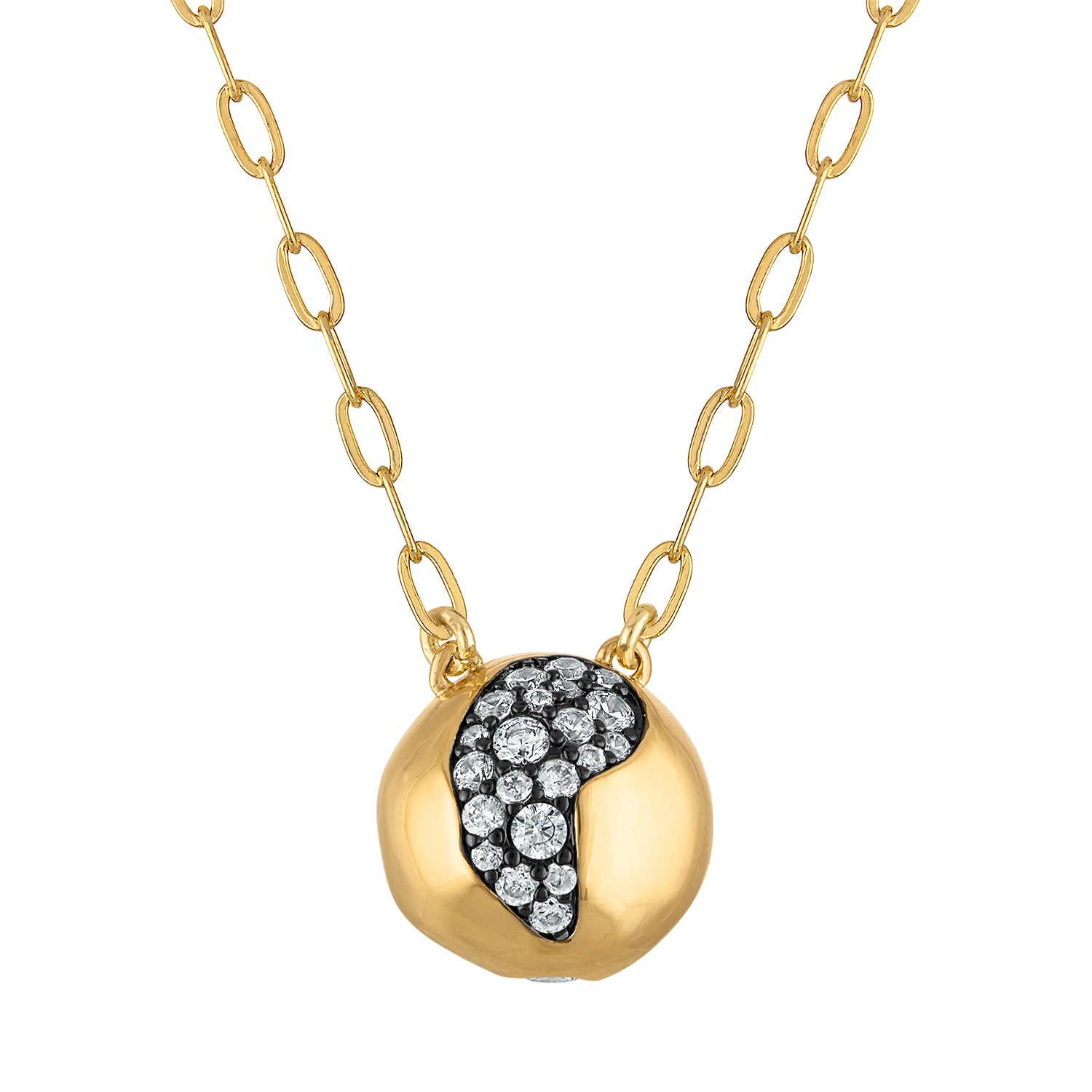 Irene Crystal Ball Necklace - Josefina Jewels