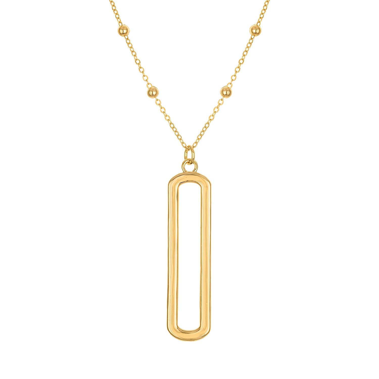 Golden Link Long Necklace 32 Inches - Josefina Jewels