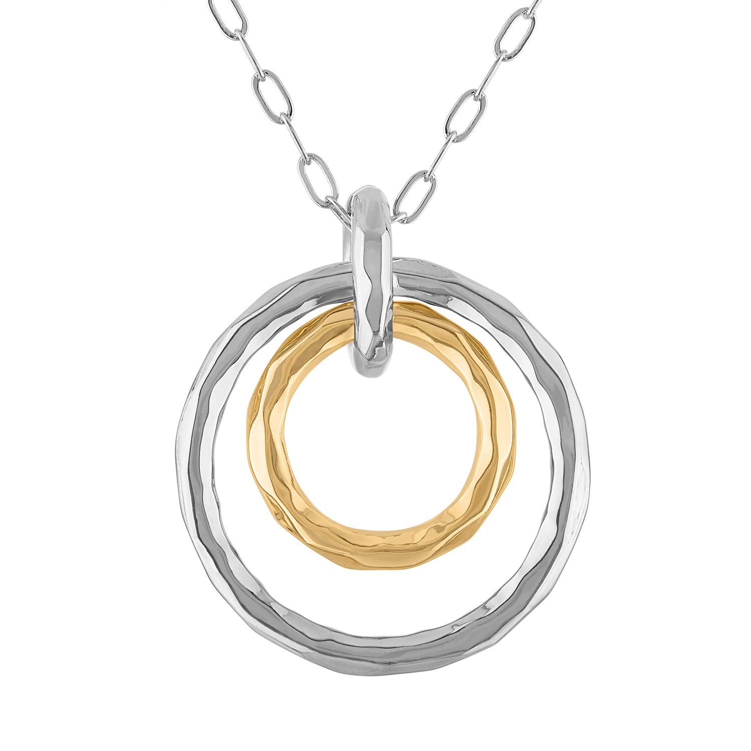 Paula Hammered Long Necklace - Josefina Jewels
