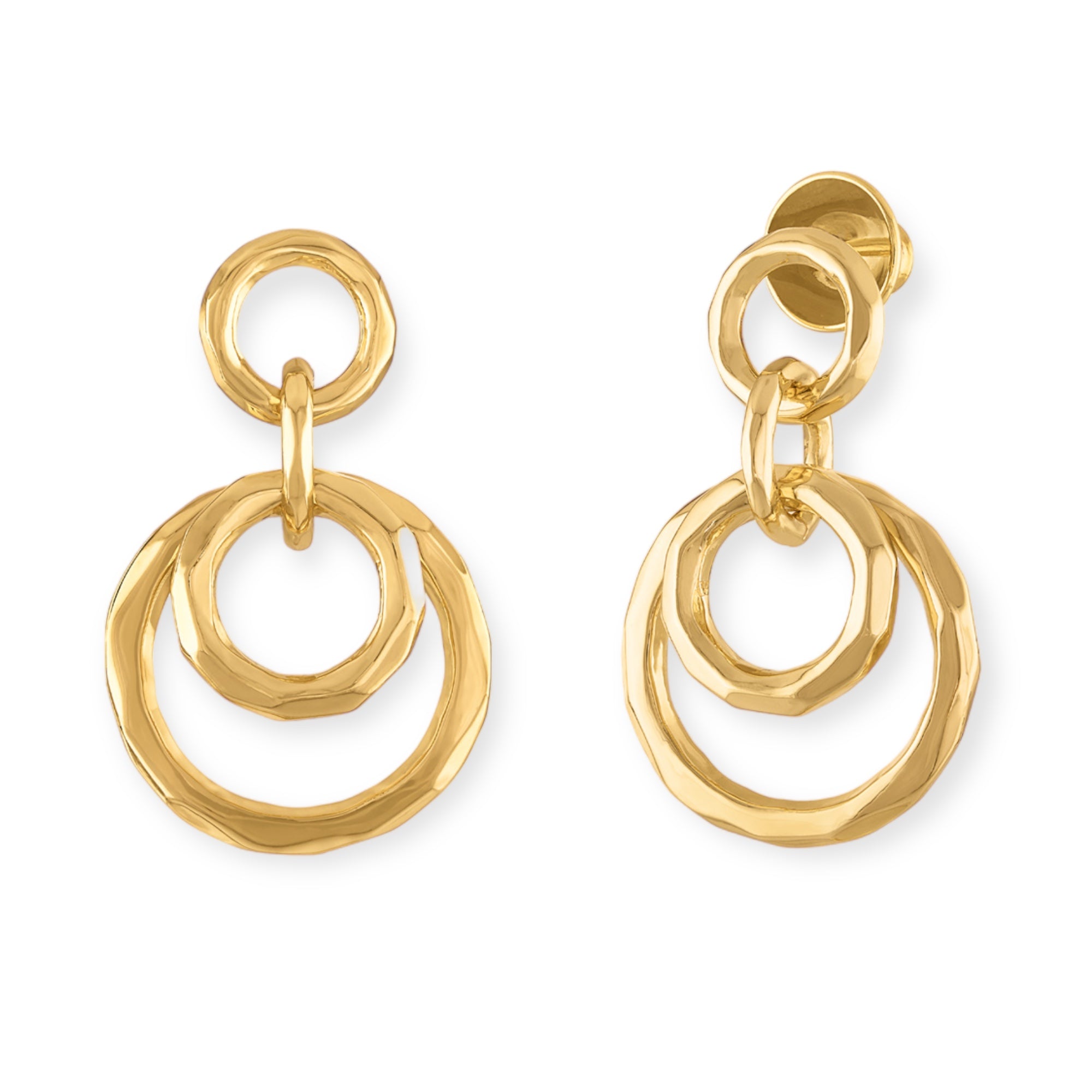 Paula Hammered Earrings - Josefina Jewels