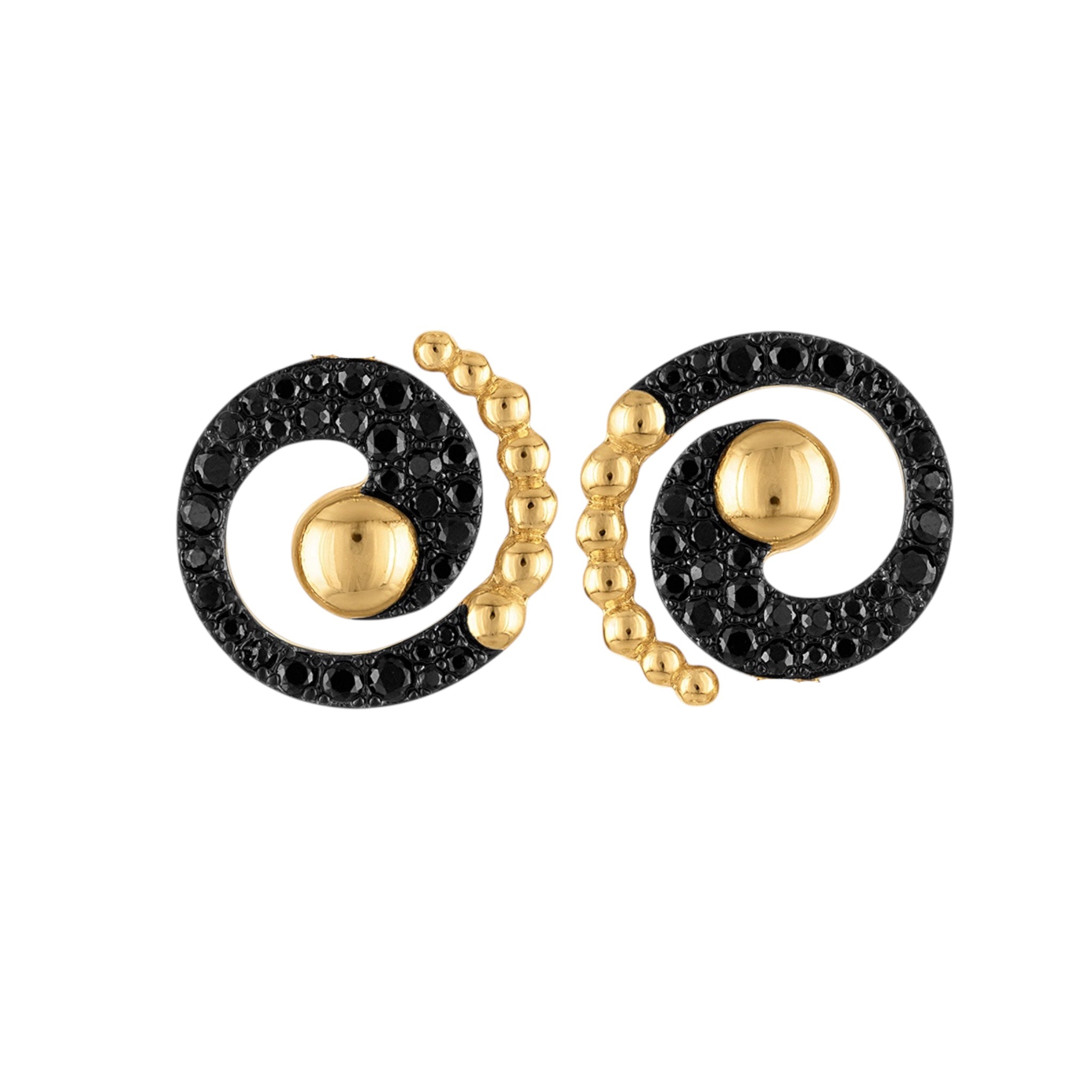 Sparkly Serpent Stud Earrings - Josefina Jewels