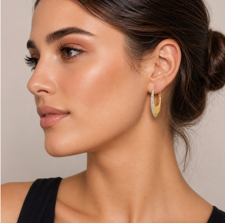 Luminaire Hoop Earrings - Josefina Jewels