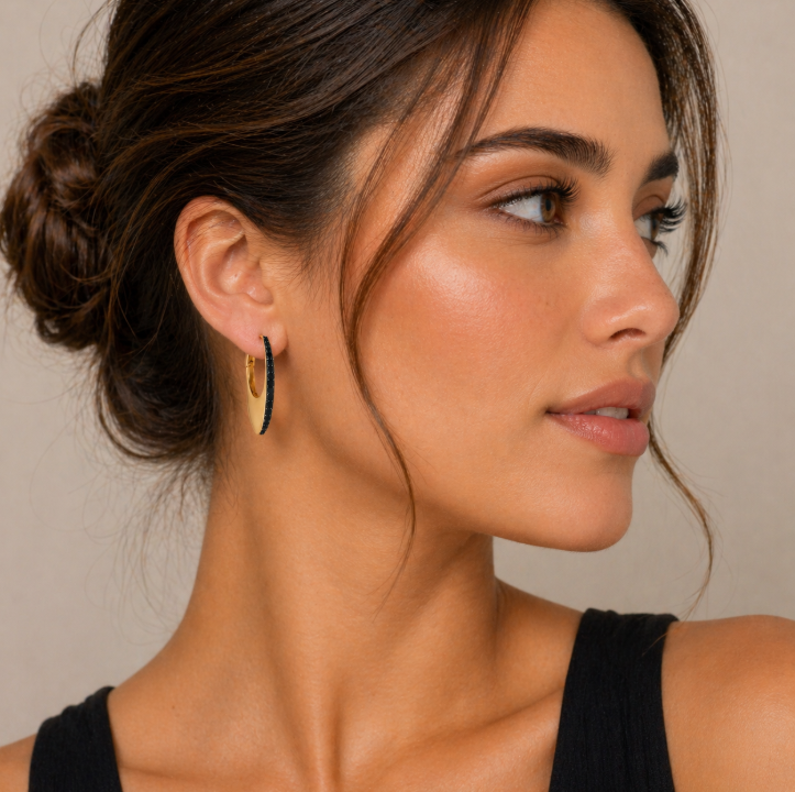 Luminaire Hoop Earrings - Josefina Jewels