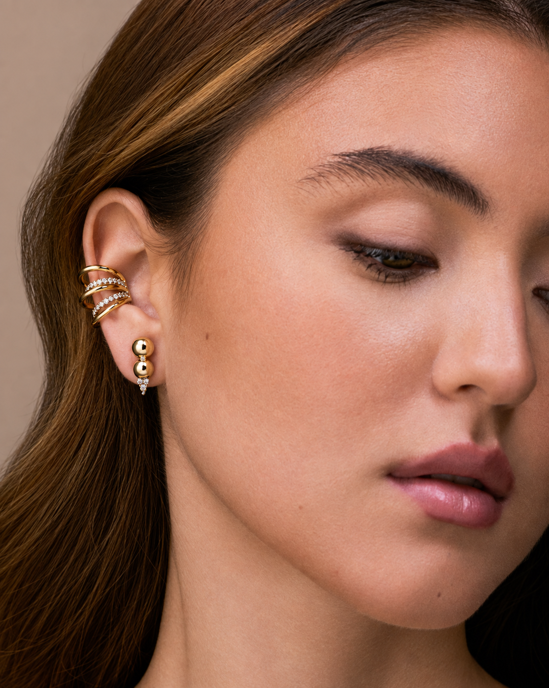 Double Scoop Earrings - Josefina Jewels