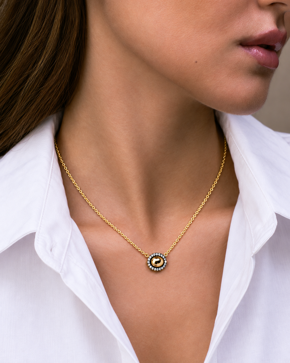 Golden Aura Necklace - Josefina Jewels