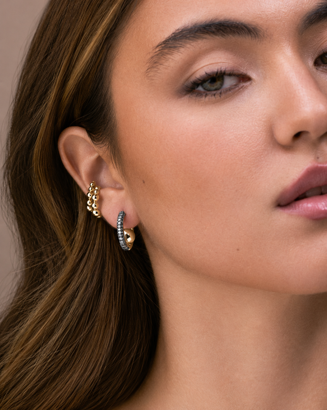 Midnight Hoop Earrings - Josefina Jewels