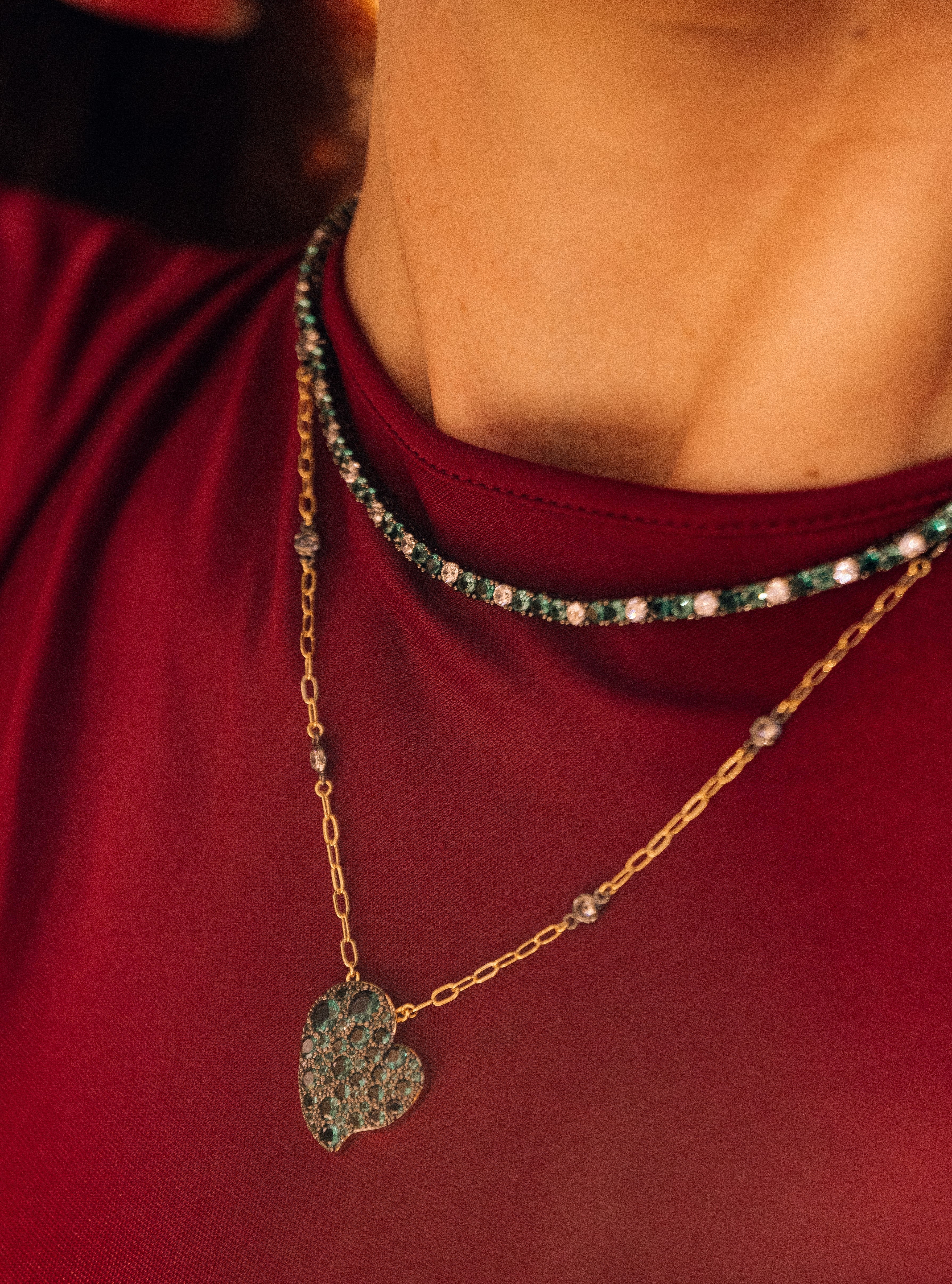 Colorful Tennis Necklace - Josefina Jewels