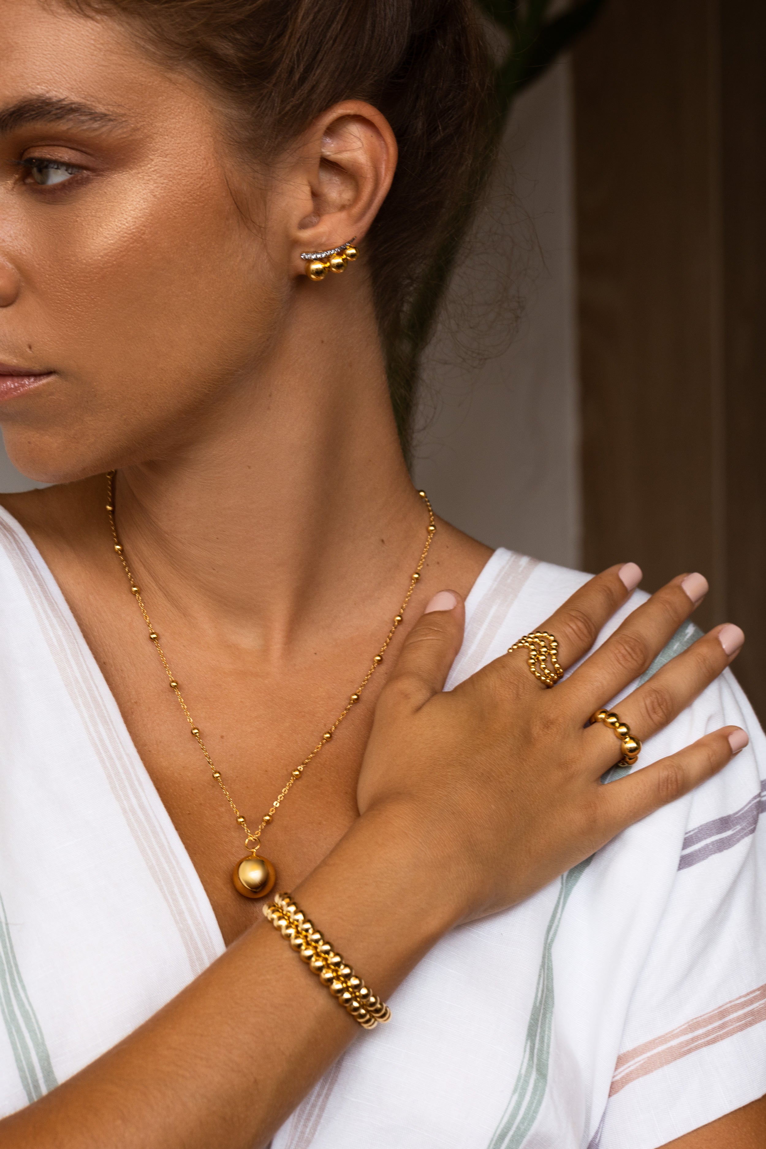 Olivia Small Ball Bracelet - Josefina Jewels