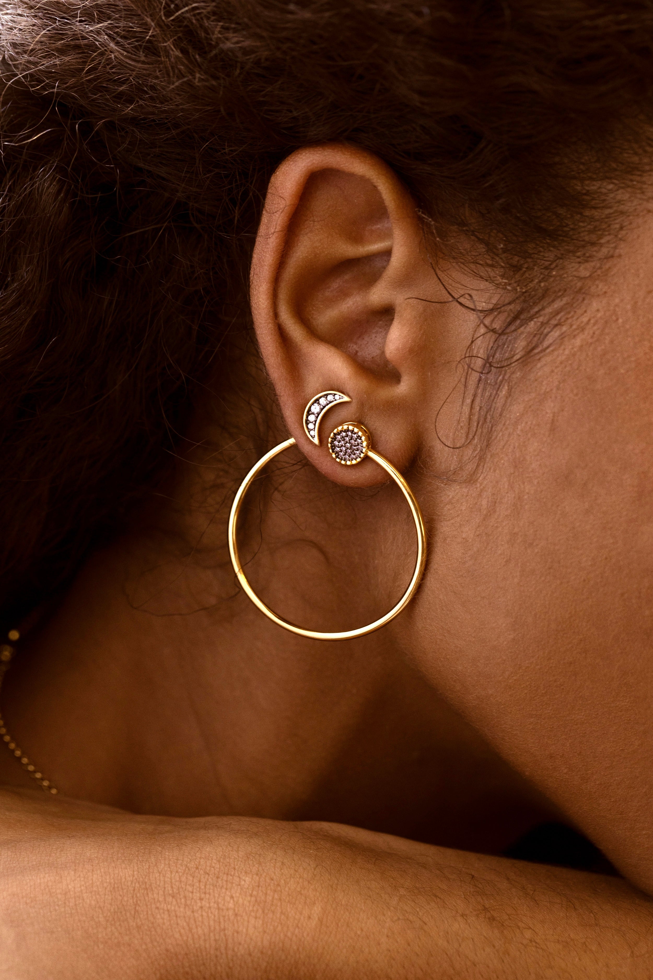 Emilia Side Hoop Earrings - Josefina Jewels