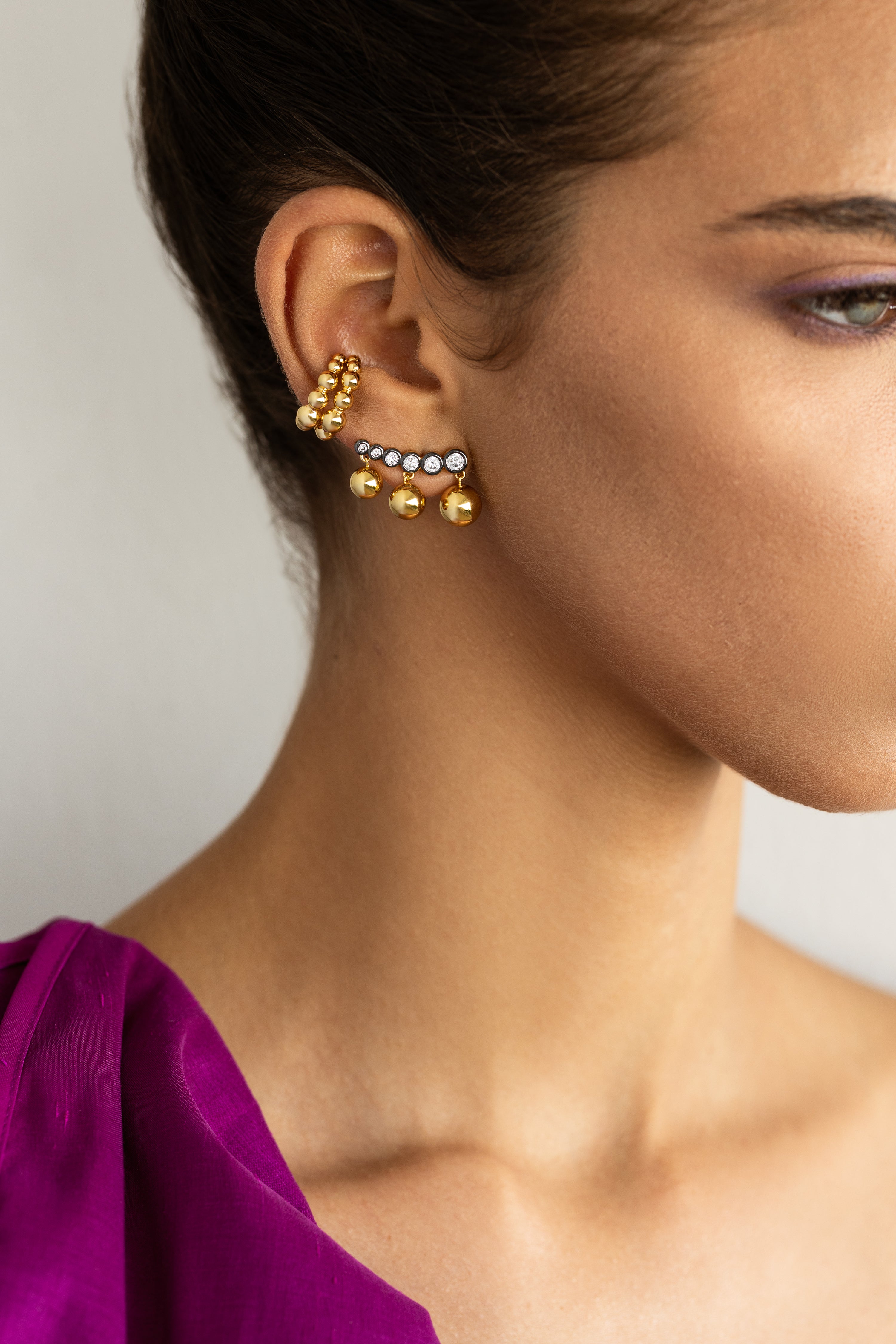 Olivia Dangling Ear Climber - Josefina Jewels