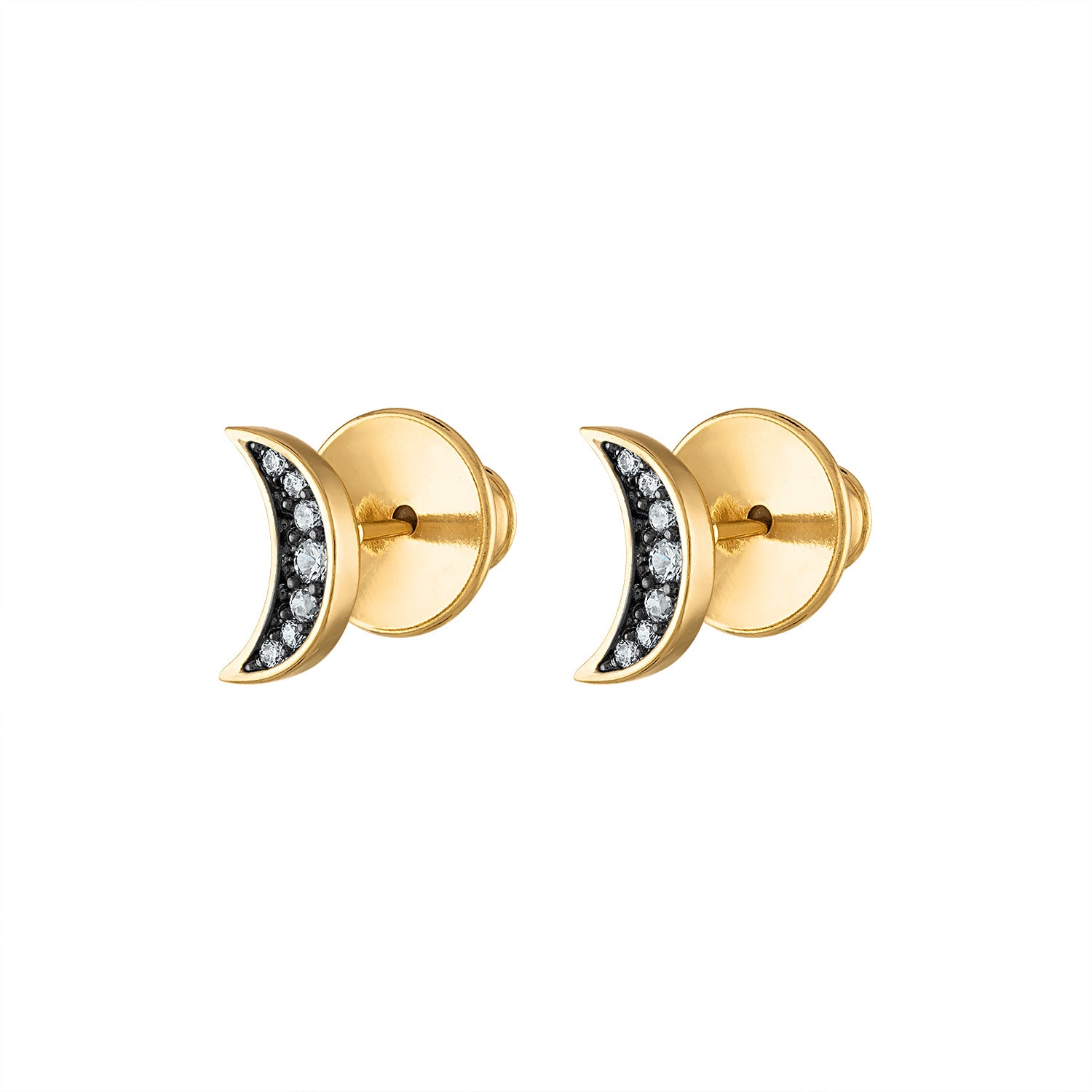 Petite Luna Stud Earrings - Josefina Jewels