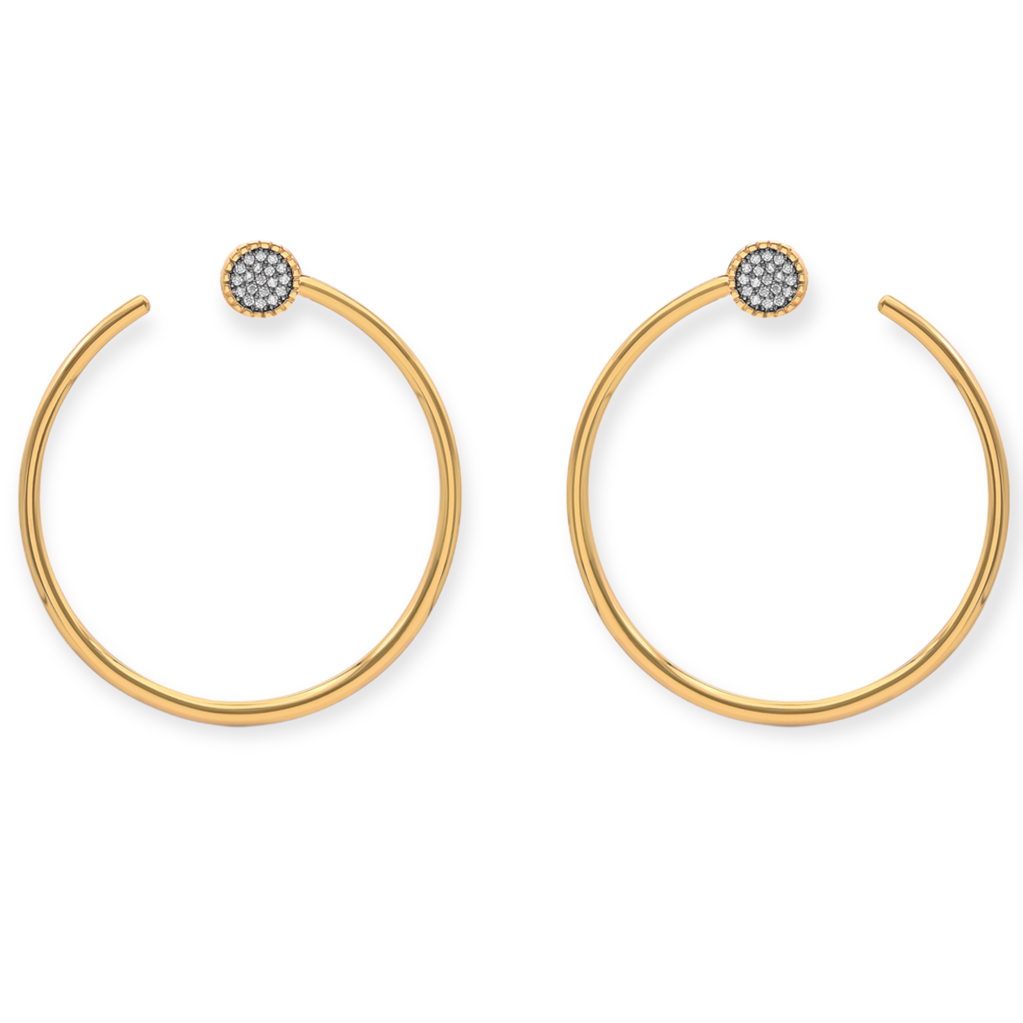 Emilia Side Hoop Earrings - Josefina Jewels