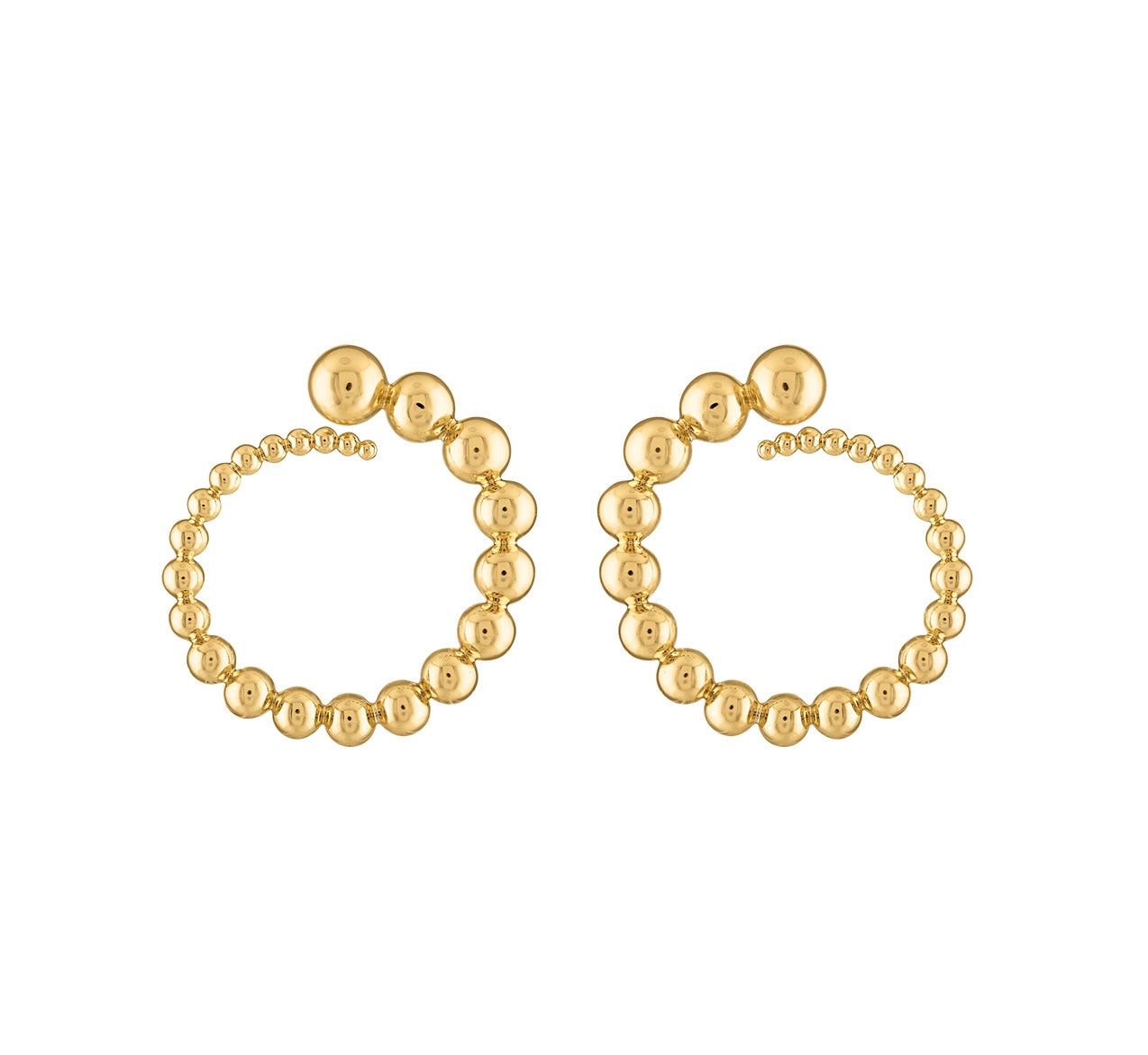 Olivia Serpent Hoop Earrings - Josefina Jewels