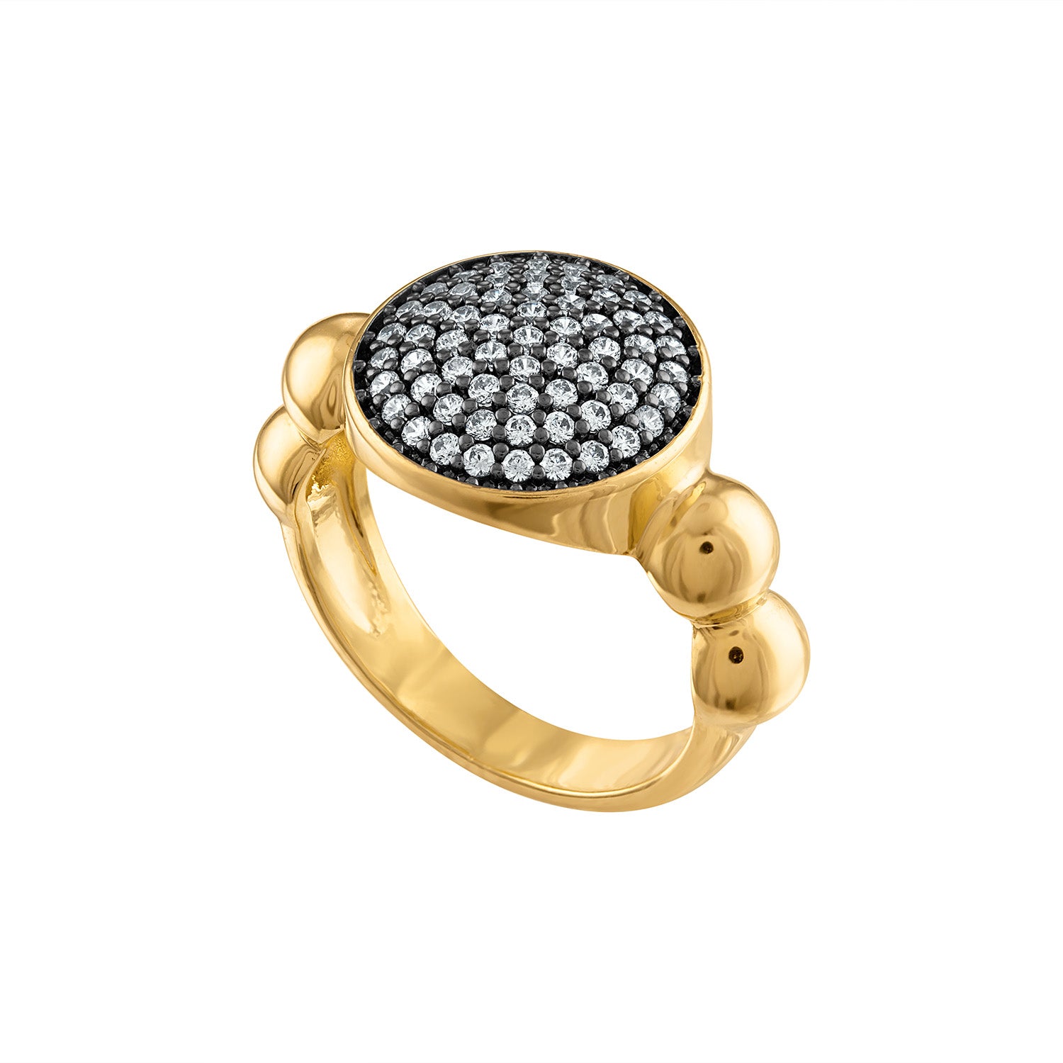 Emilia Large Pave Ring - Josefina Jewels