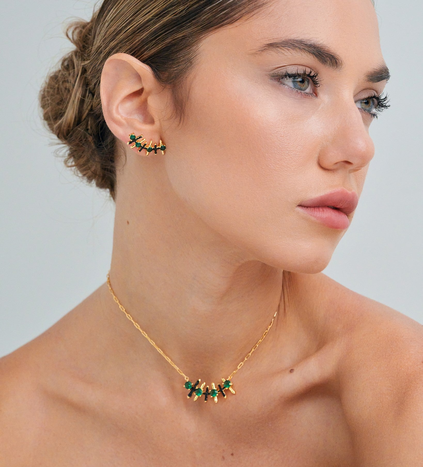 Alondra Ear Climber Earrings - Josefina Jewels