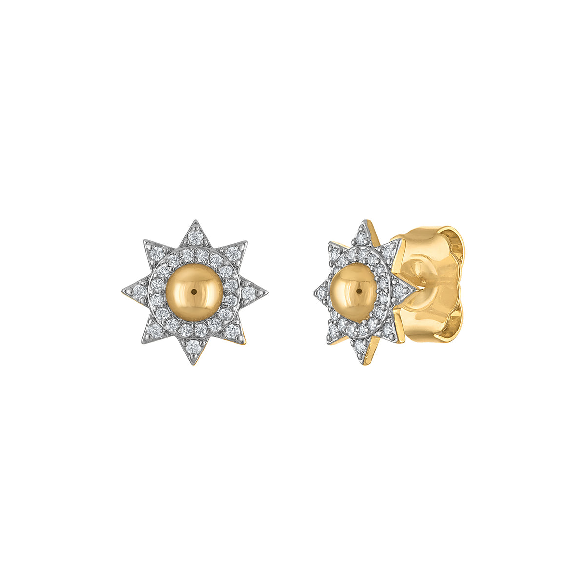 Sunburst Stud Earrings