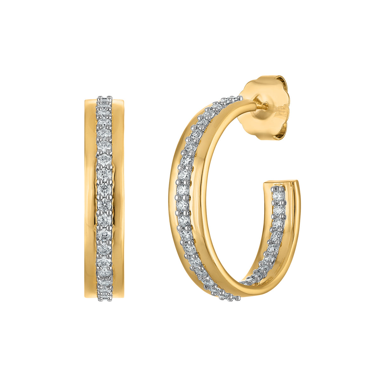 Luxe Pave Hoops