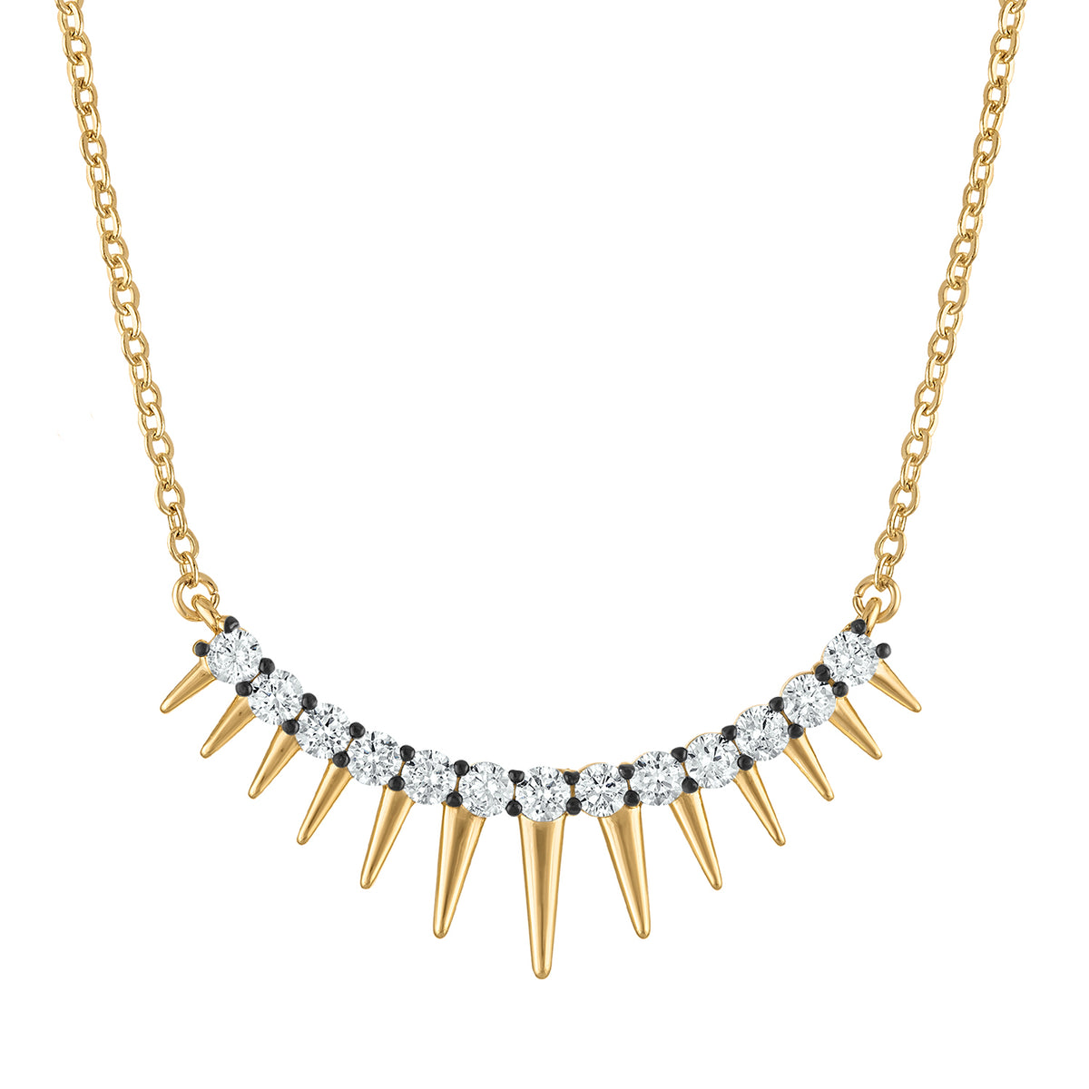 Spike Fringe Necklace