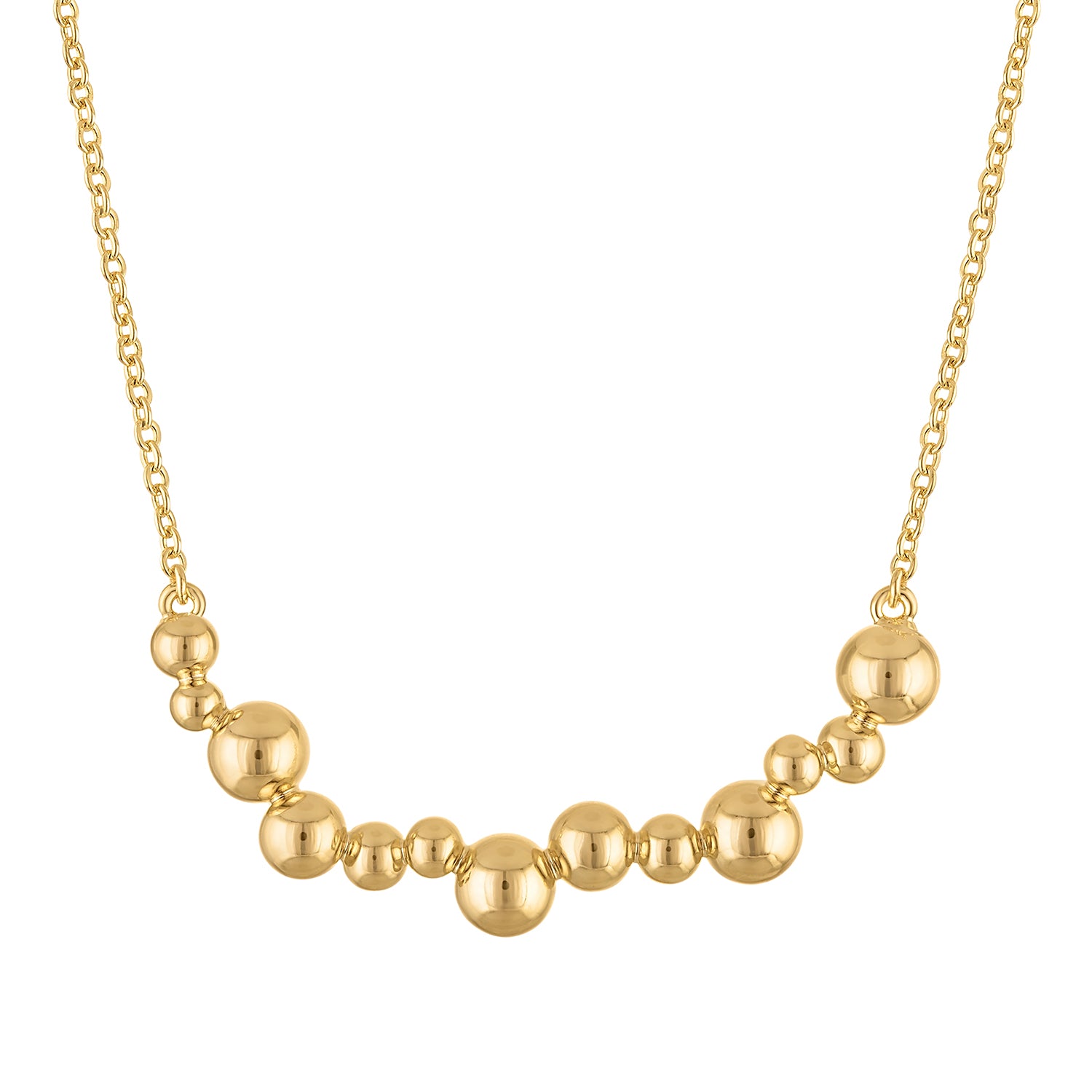 Golden Bubble Short Necklace