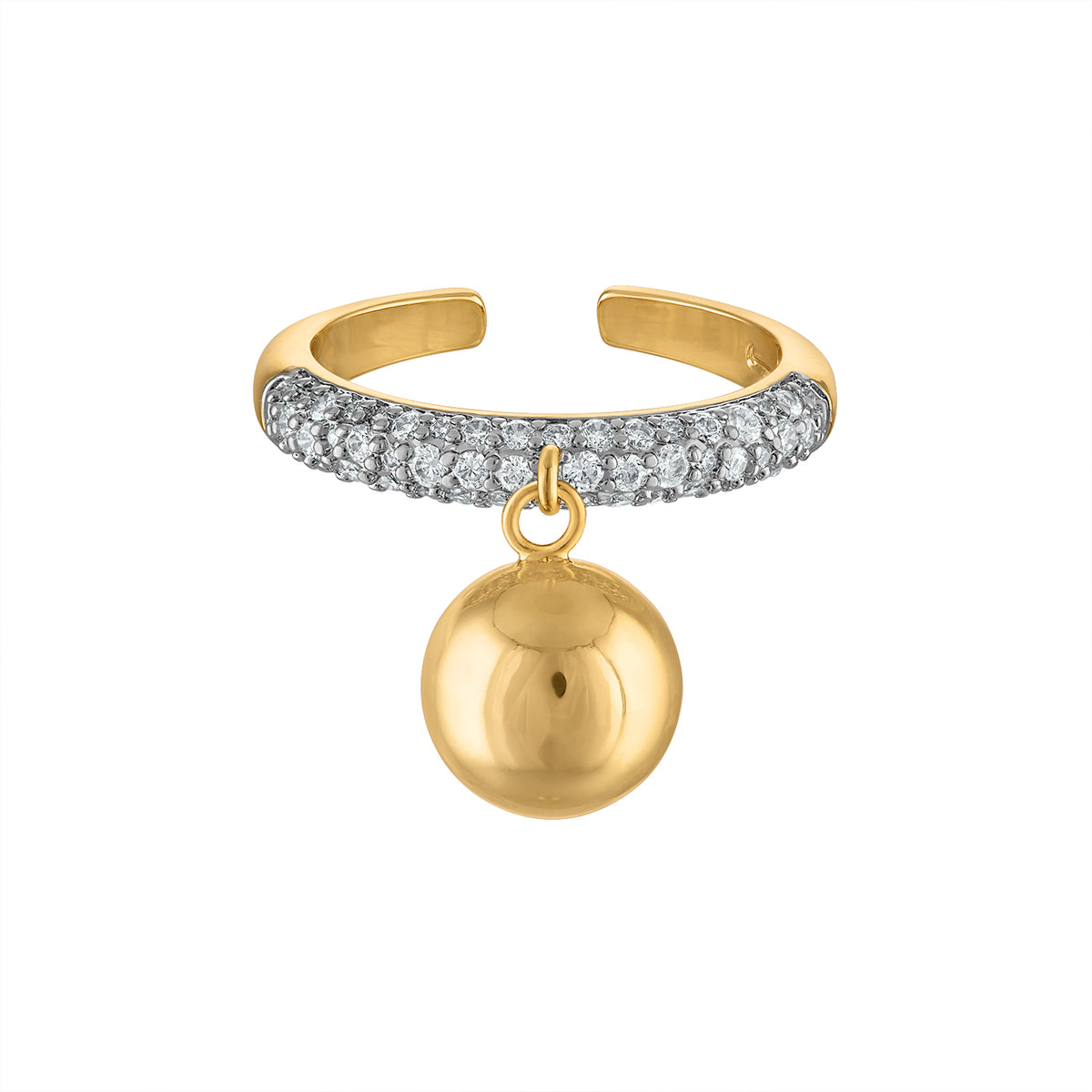 Pave Drop Ring