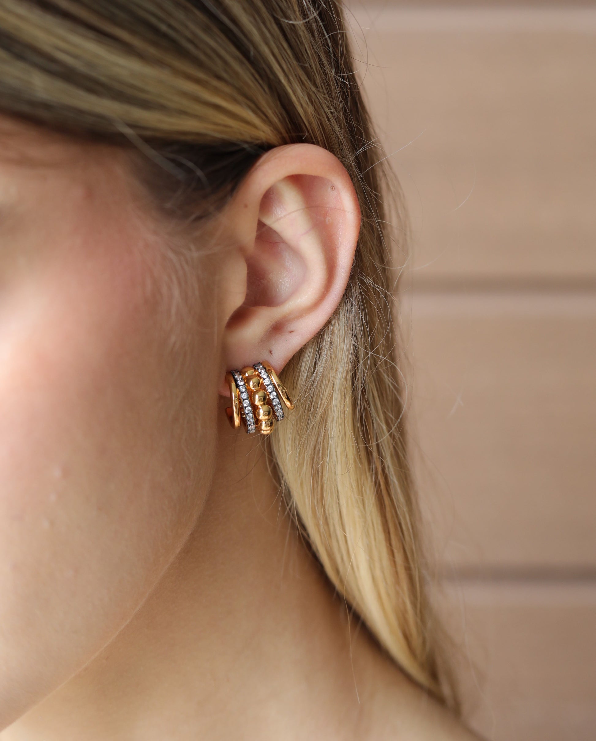 Talia Huggie Earrings - Josefina Jewels